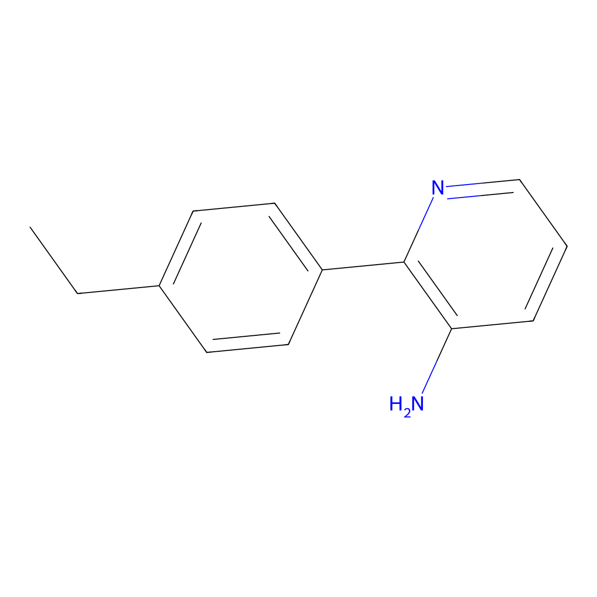 2-(4-Ethylphenyl)-3-pyridinamine molecular structure, CAS 1368495-63-9