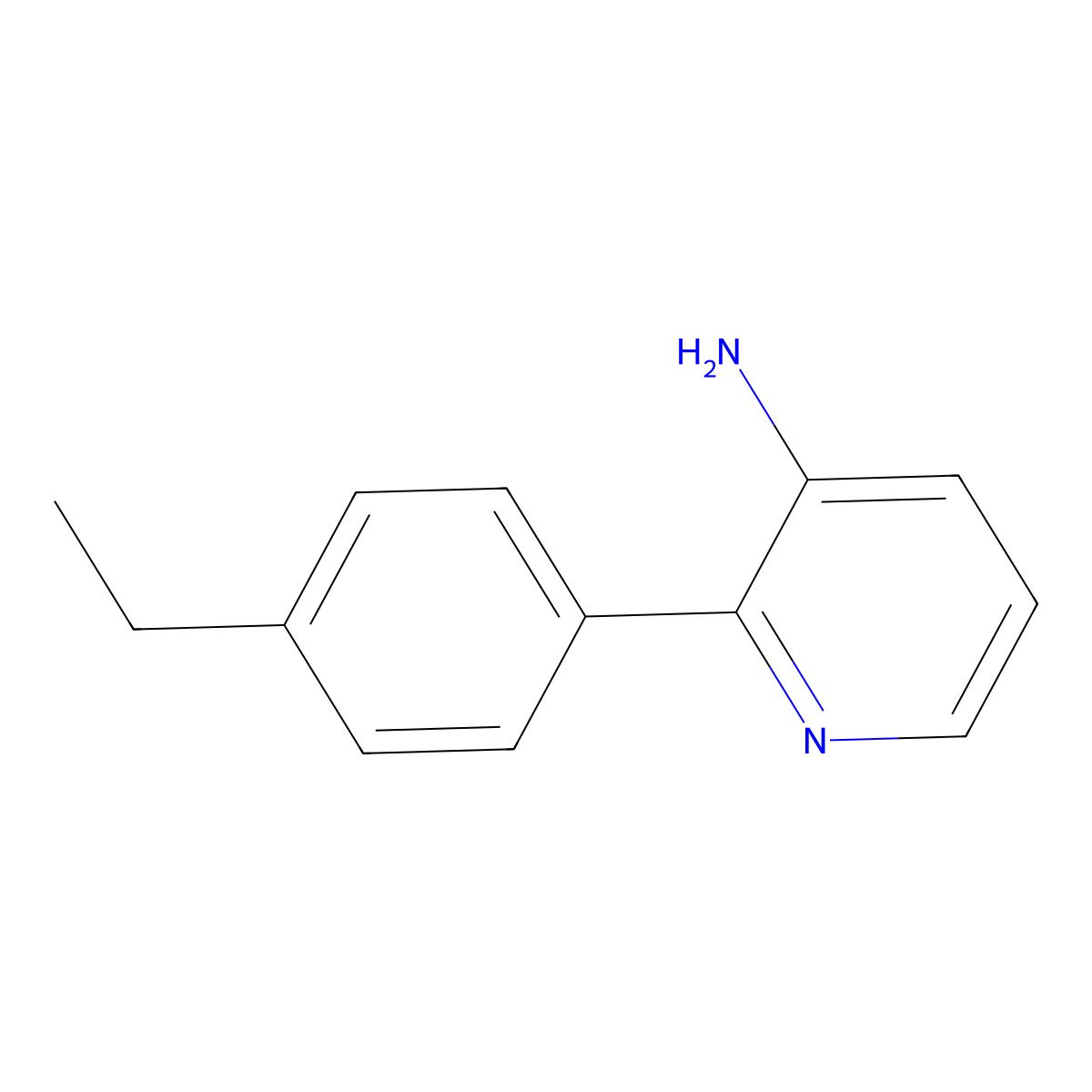 2-(4-Ethylphenyl)-3-pyridinamine molecular structure, CAS 1368495-63-9
