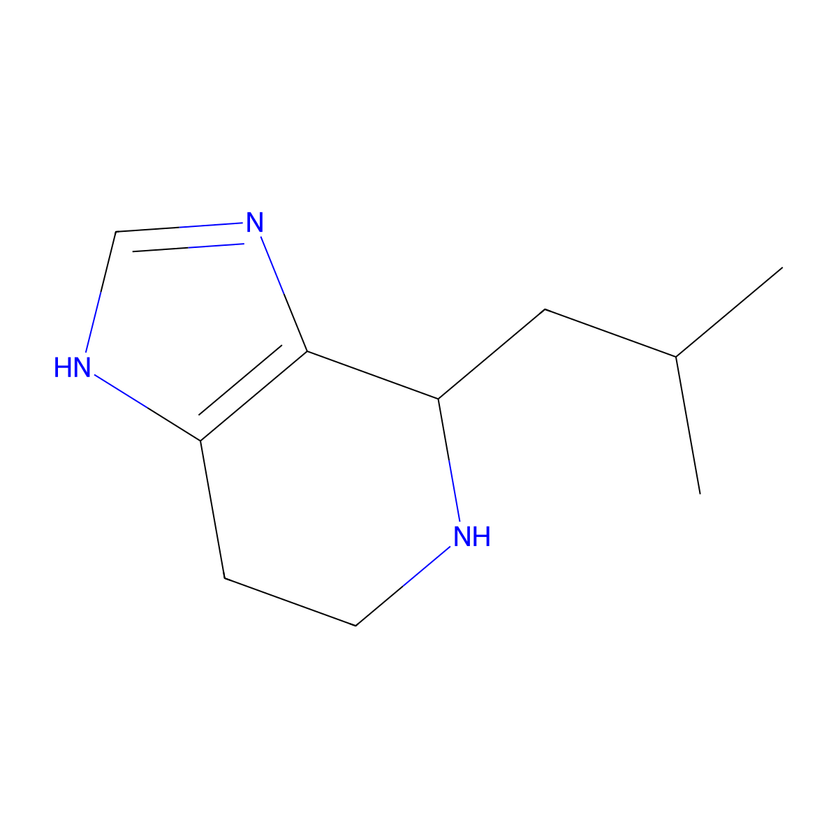 4-(2-methylpropyl)-3H,4H,5H,6H,7H-imidazo[4,5-c]pyridine molecular structure, CAS 1368508-74-0