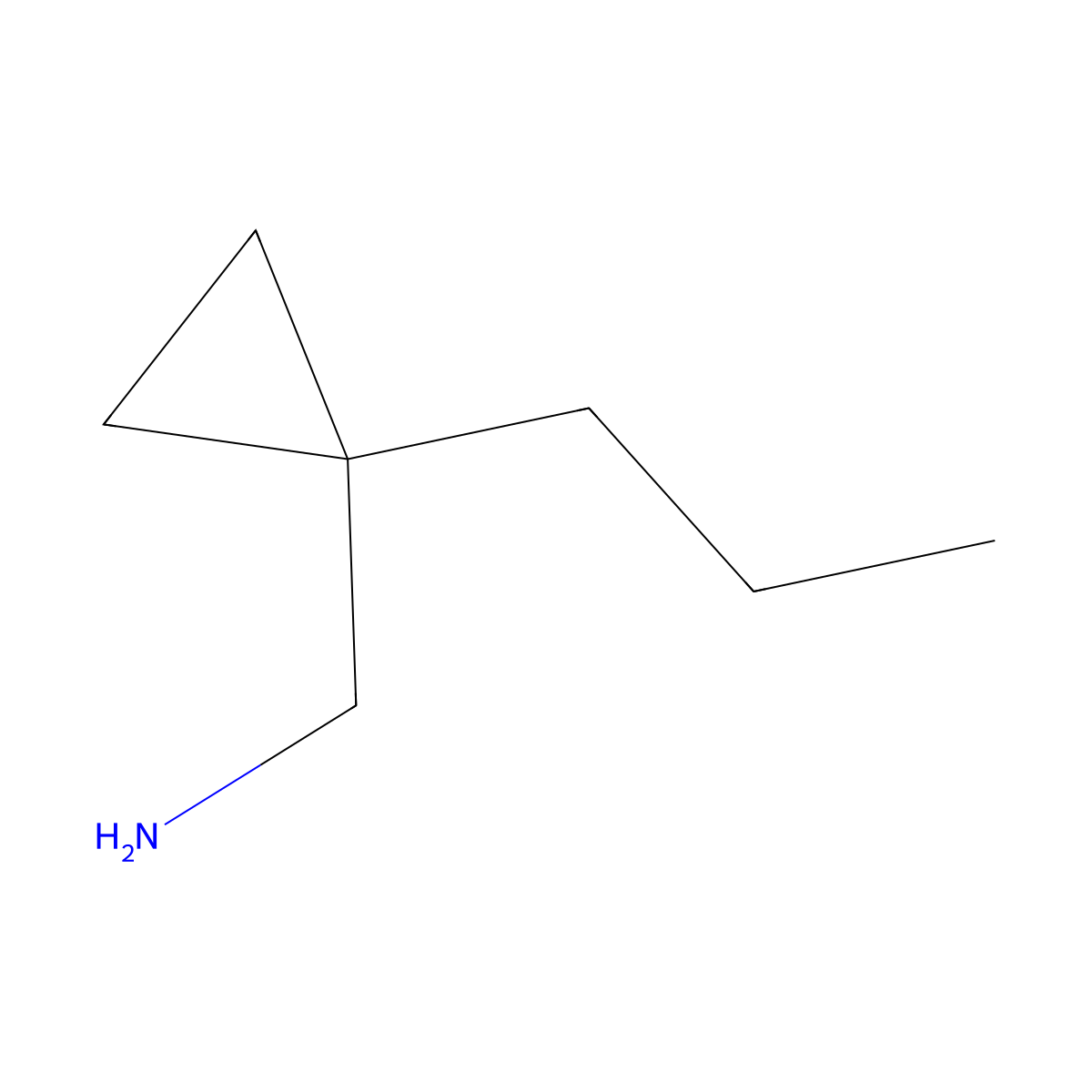 (1-Propylcyclopropyl)methanamine molecular structure, CAS 1368512-93-9