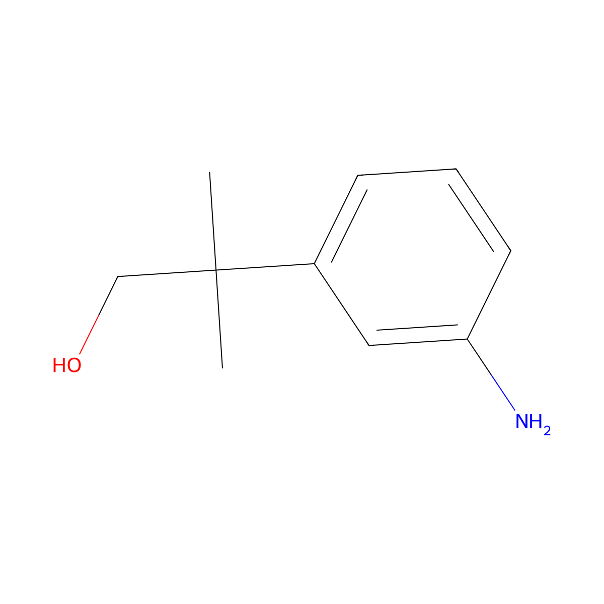 2-(3-Aminophenyl)-2-methylpropan-1-ol molecular structure, CAS 1368517-41-2