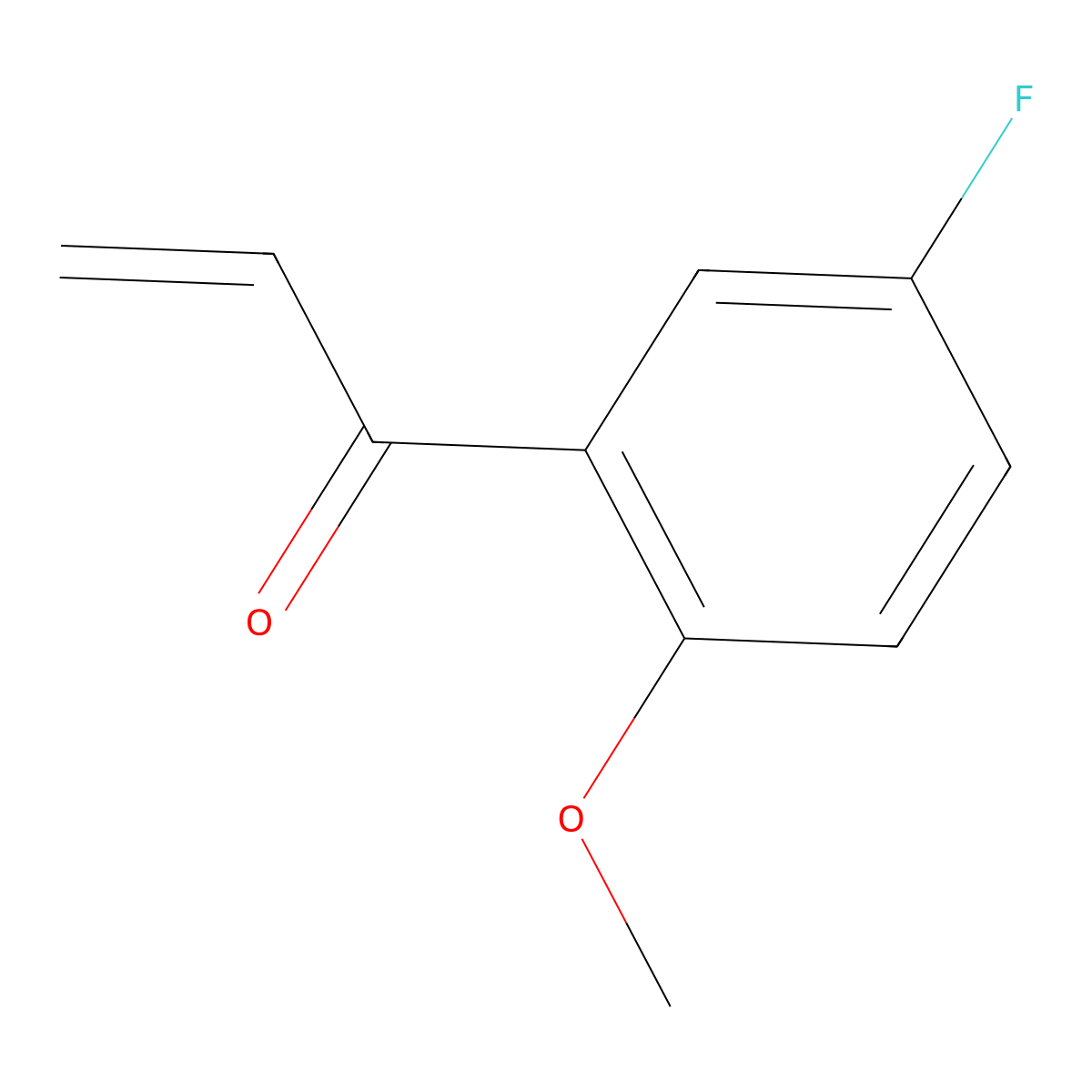 1-(5-Fluoro-2-methoxyphenyl)prop-2-en-1-one molecular structure, CAS 1368518-96-0