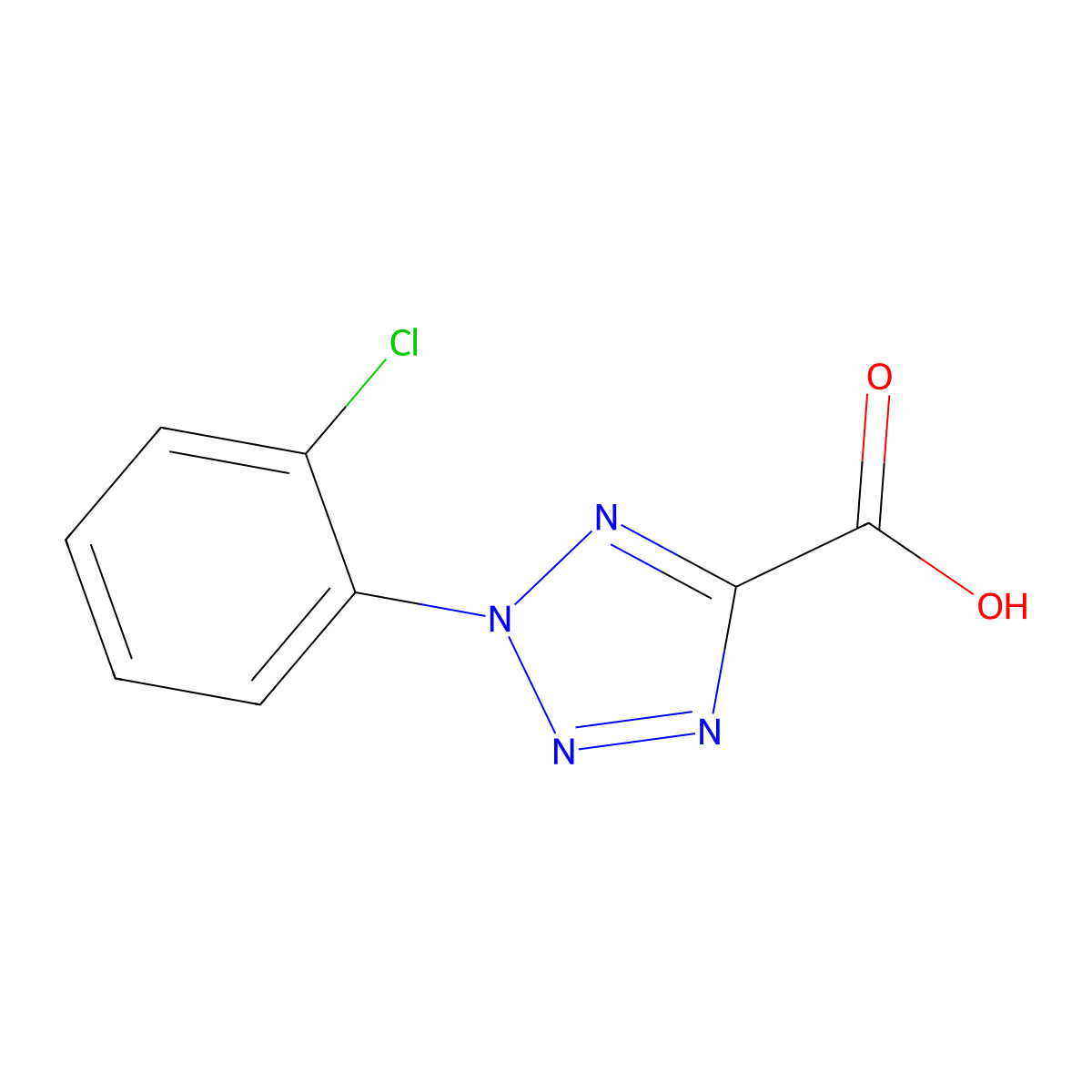 2-(2-Chlorophenyl)-2H-tetrazole-5-carboxylic acid molecular structure, CAS 1368525-24-9