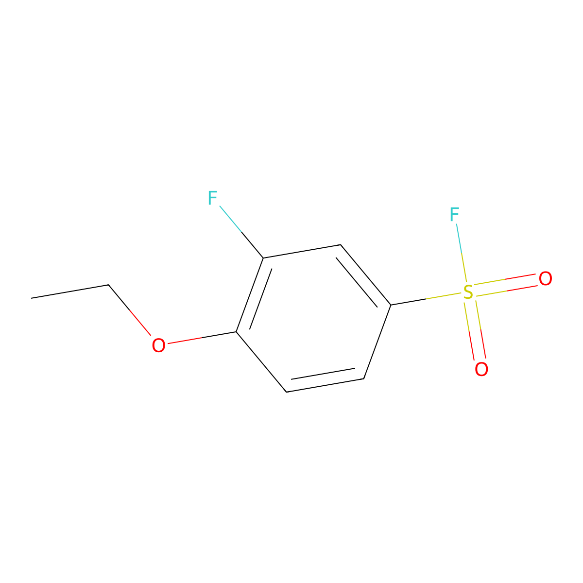 4-Ethoxy-3-fluorobenzene-1-sulfonyl fluoride molecular structure, CAS 1368529-10-5
