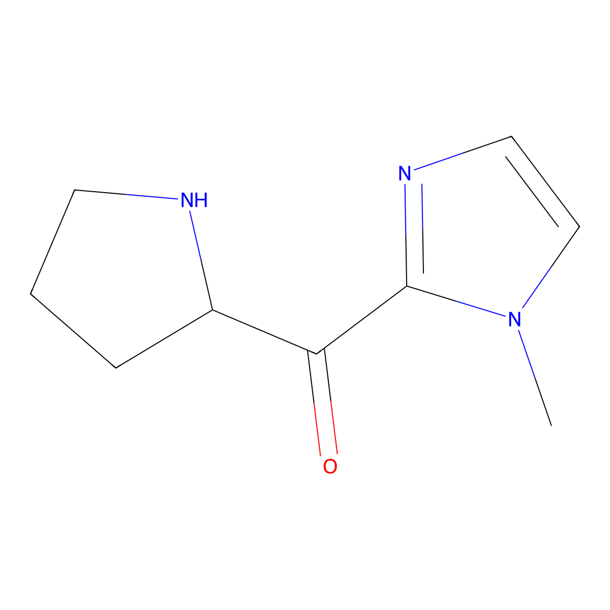 1-methyl-2-prolyl-1H-imidazole molecular structure, CAS 1368542-19-1