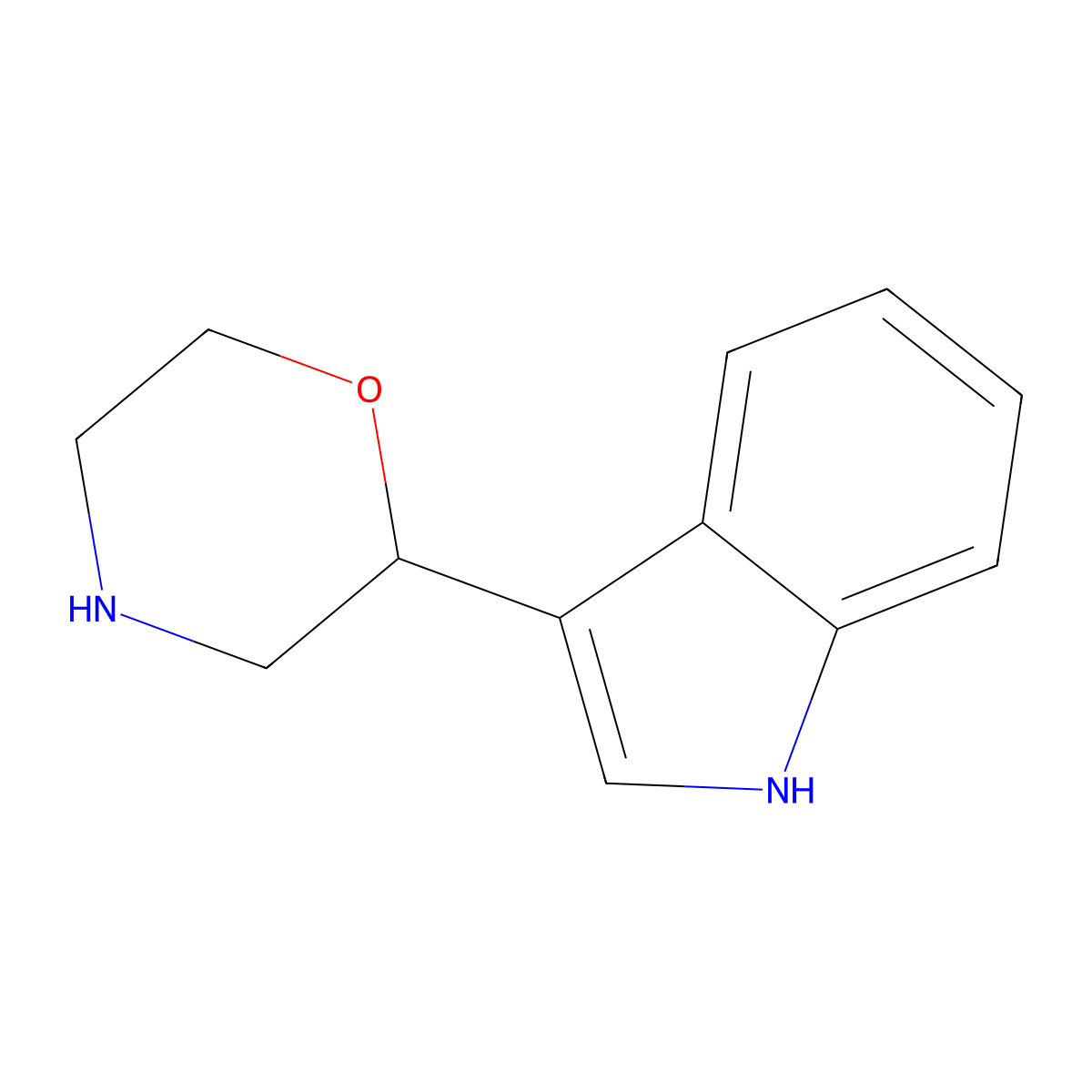 2-(1H-Indol-3-yl)morpholine molecular structure, CAS 1368546-49-9