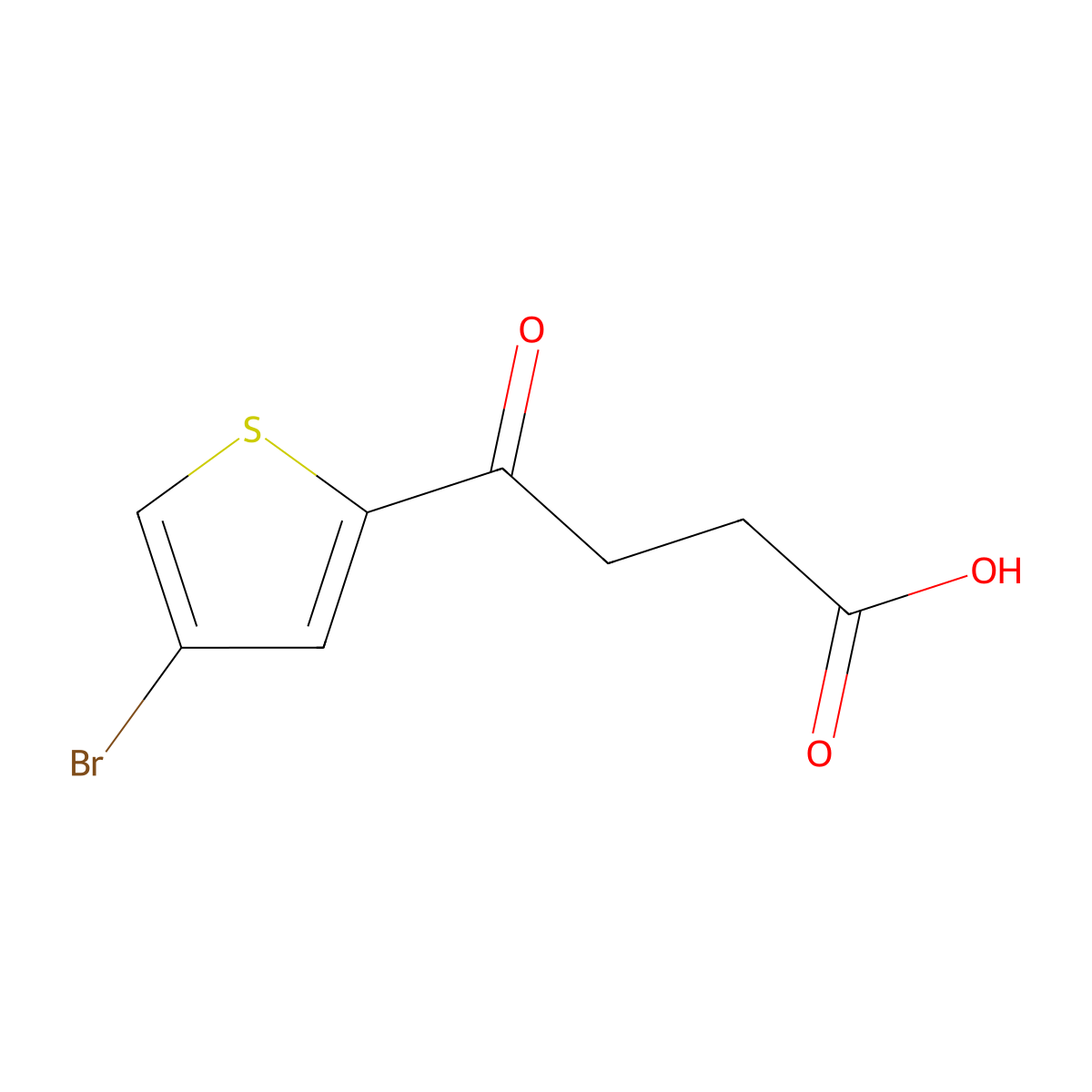 4-(4-Bromothiophen-2-yl)-4-oxobutanoic acid molecular structure, CAS 1368555-28-5