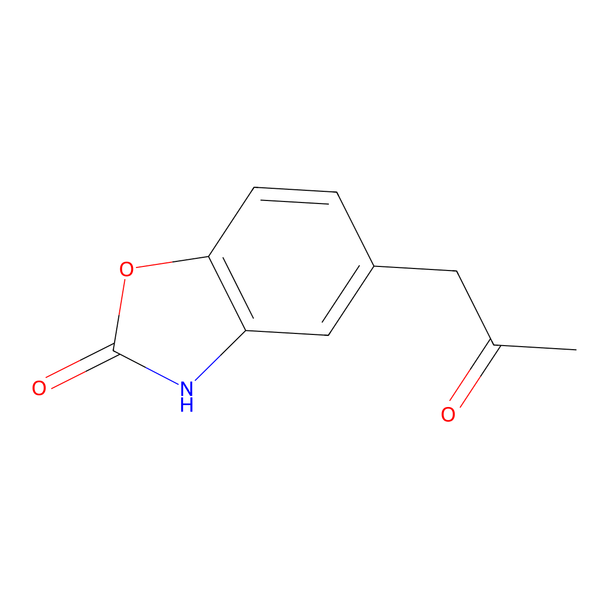 5-(2-oxopropyl)benzo[d]oxazol-2(3H)-one molecular structure, CAS 1368559-27-6
