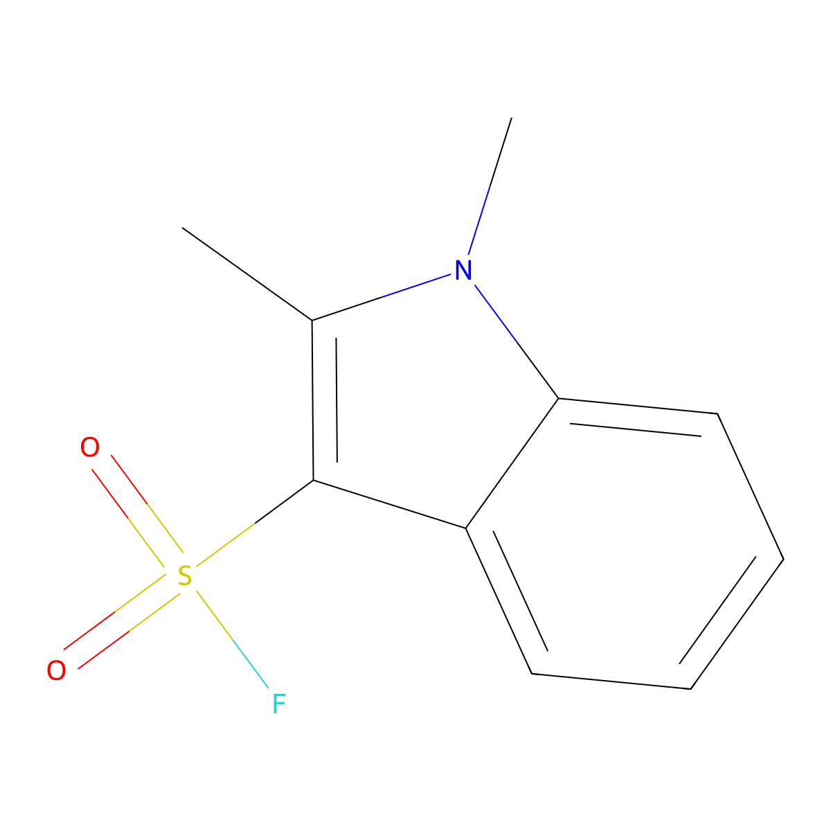 1,2-Dimethyl-1H-indole-3-sulfonyl fluoride molecular structure, CAS 1368566-25-9