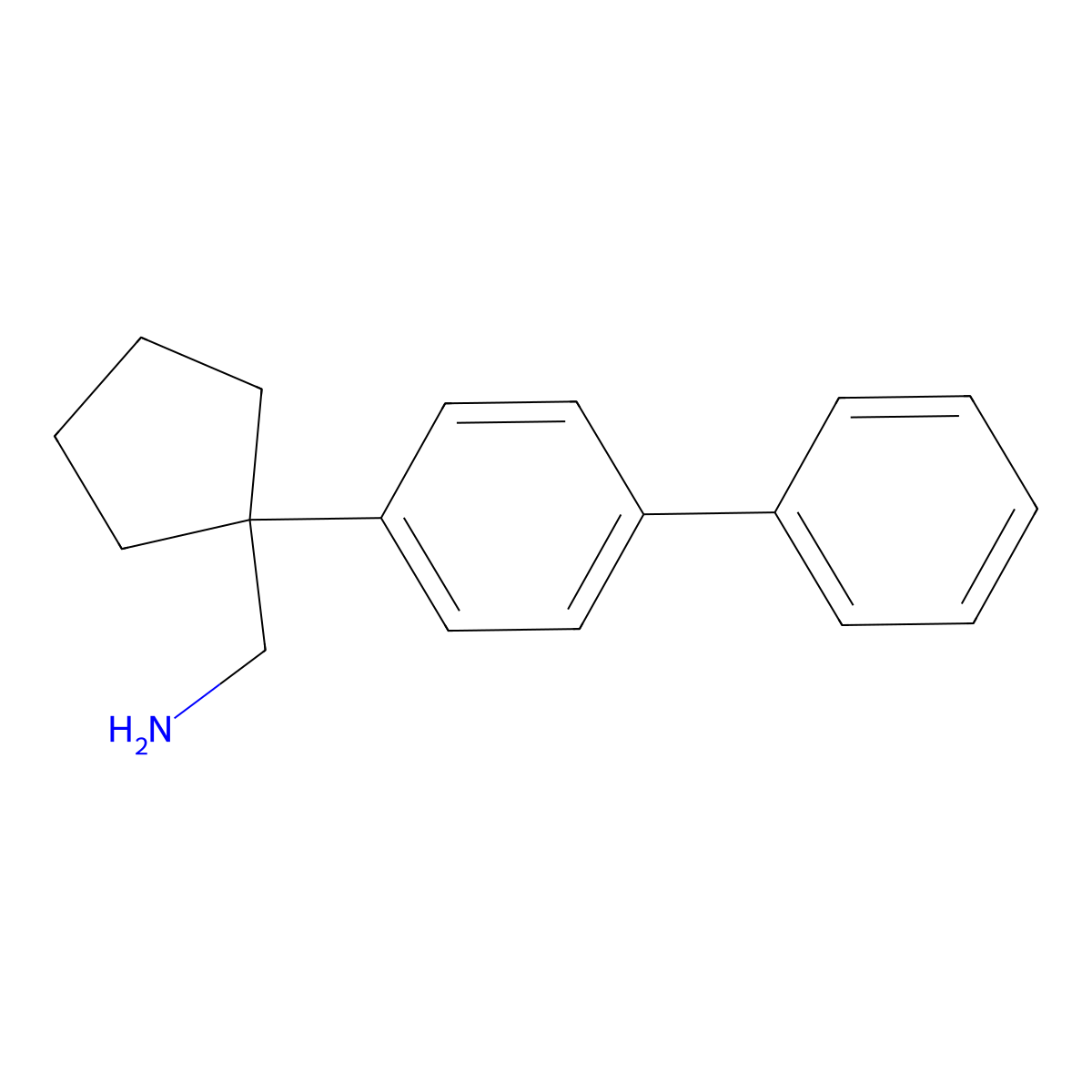1-(4-Biphenylyl)cyclopentanemethanamine molecular structure, CAS 1368579-58-1