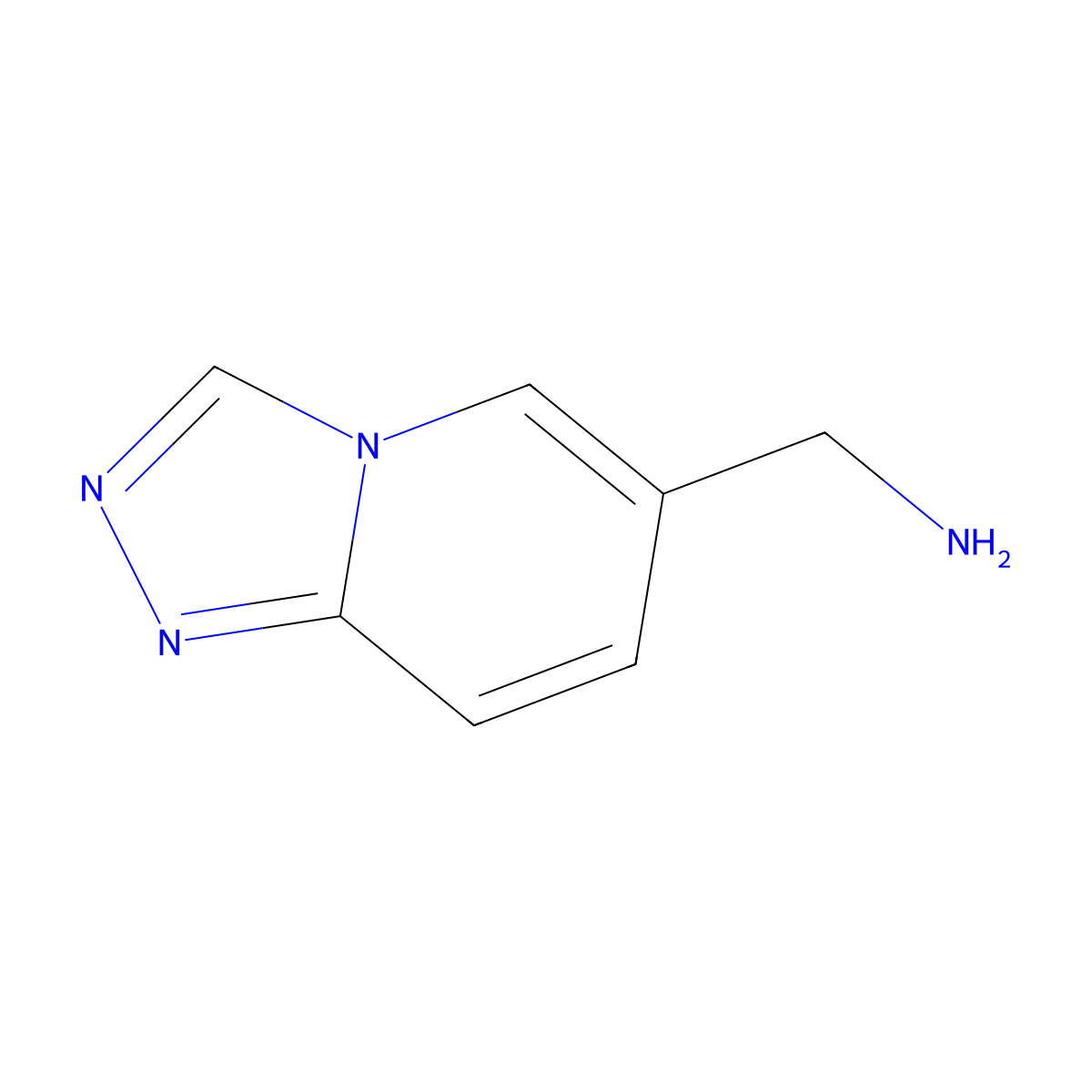 [1,2,4]Triazolo[4,3-a]pyridin-6-ylmethanamine molecular structure, CAS 1368588-81-1