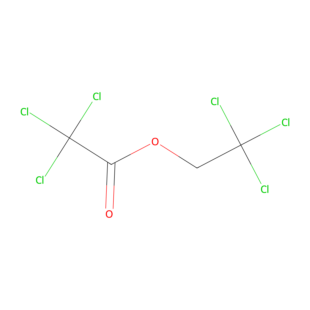 2,2,2-Trichloroethyl 2,2,2-trichloroacetate molecular structure, CAS 13686-37-8