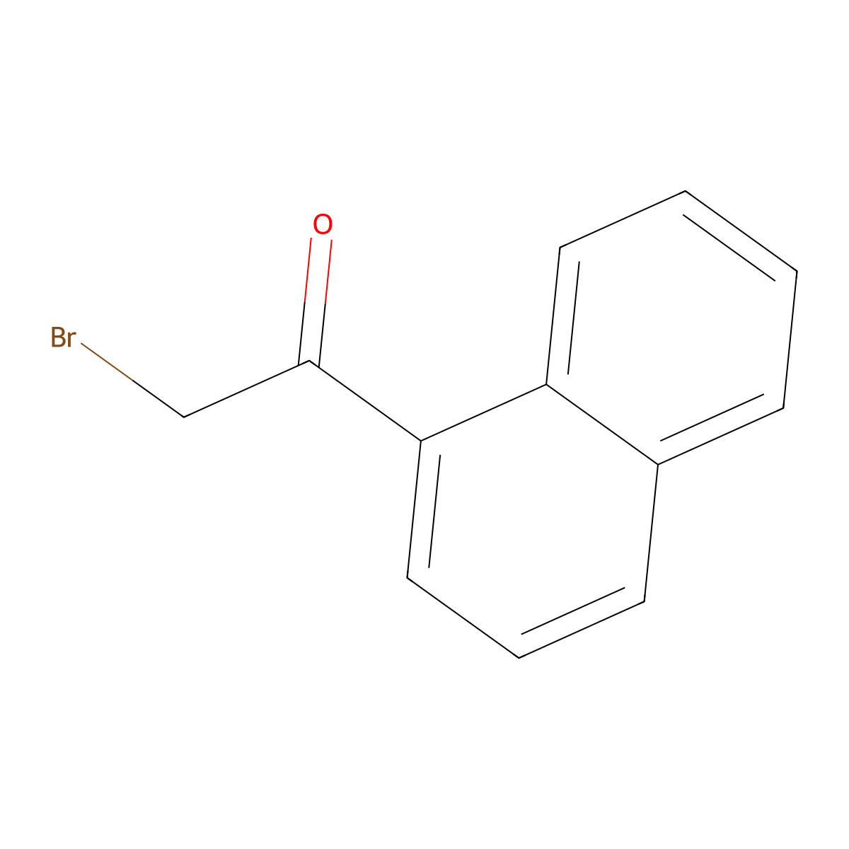 2-Bromo-1-(1-naphthalenyl)ethanone molecular structure, CAS 13686-51-6