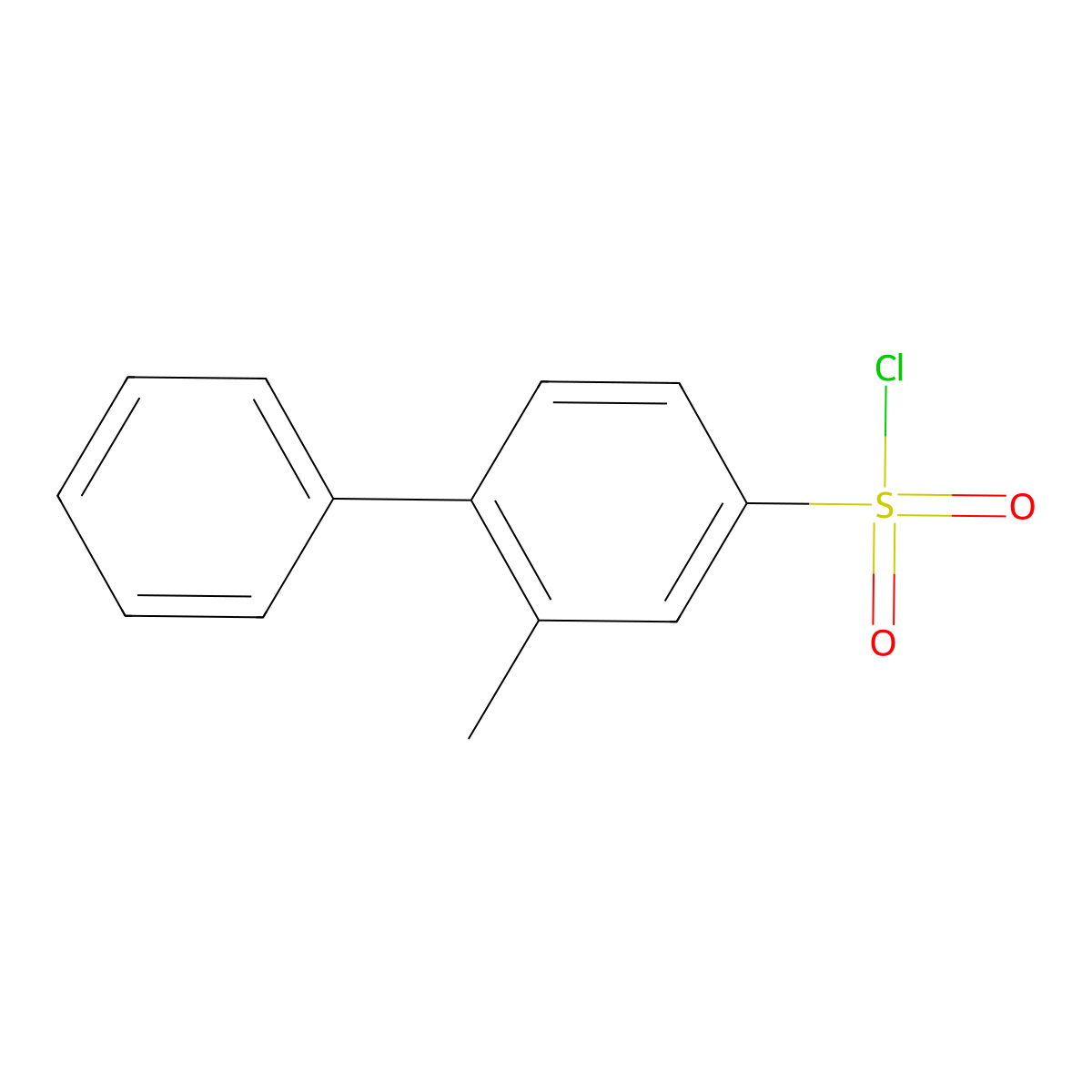2-Methyl-[1,1'-biphenyl]-4-sulfonyl chloride molecular structure, CAS 1368604-87-8