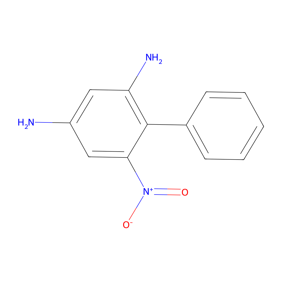 2,4-Diamino-6-nitrobiphenyl molecular structure, CAS 136861-01-3