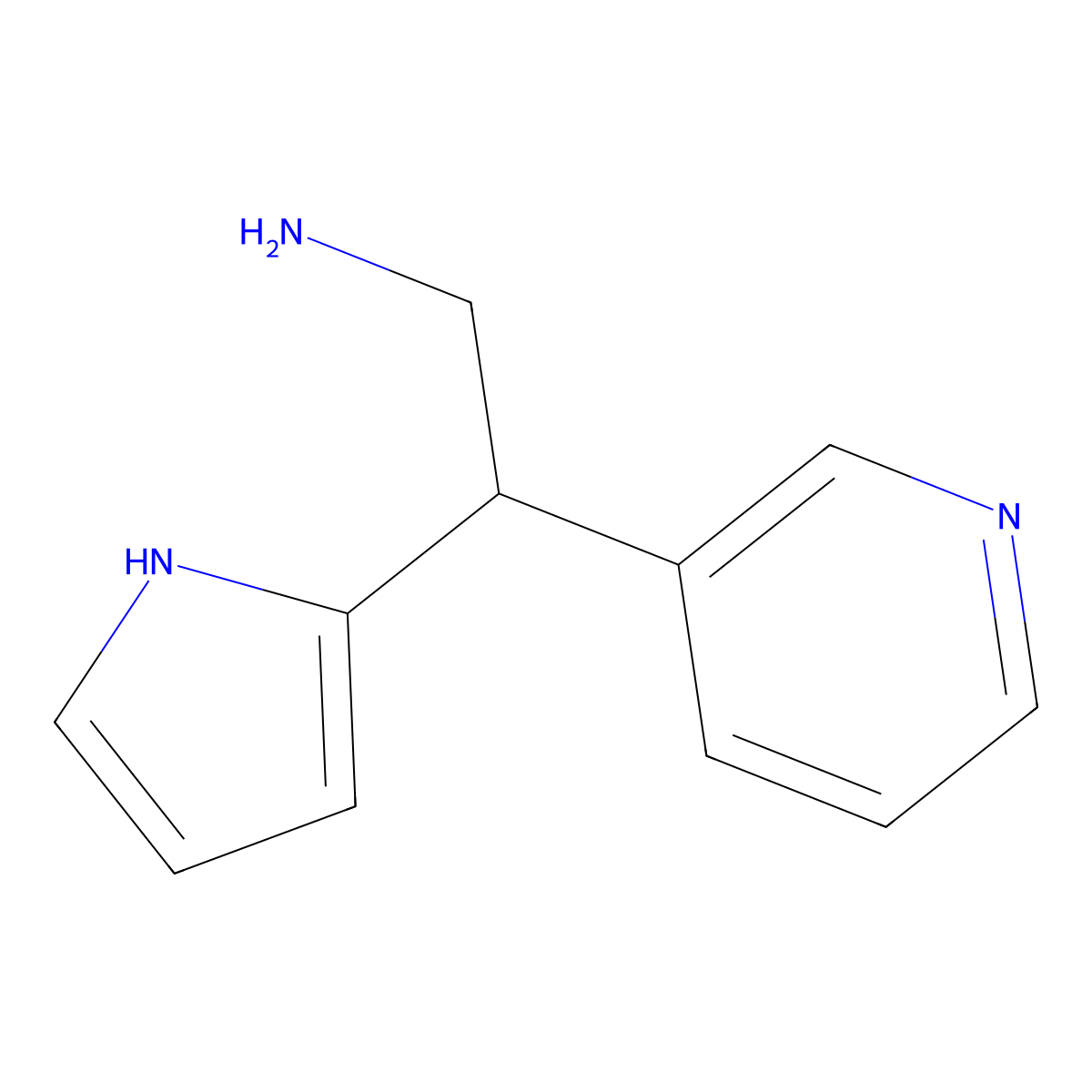 2-(pyridin-3-yl)-2-(1H-pyrrol-2-yl)ethan-1-amine molecular structure, CAS 1368620-33-0