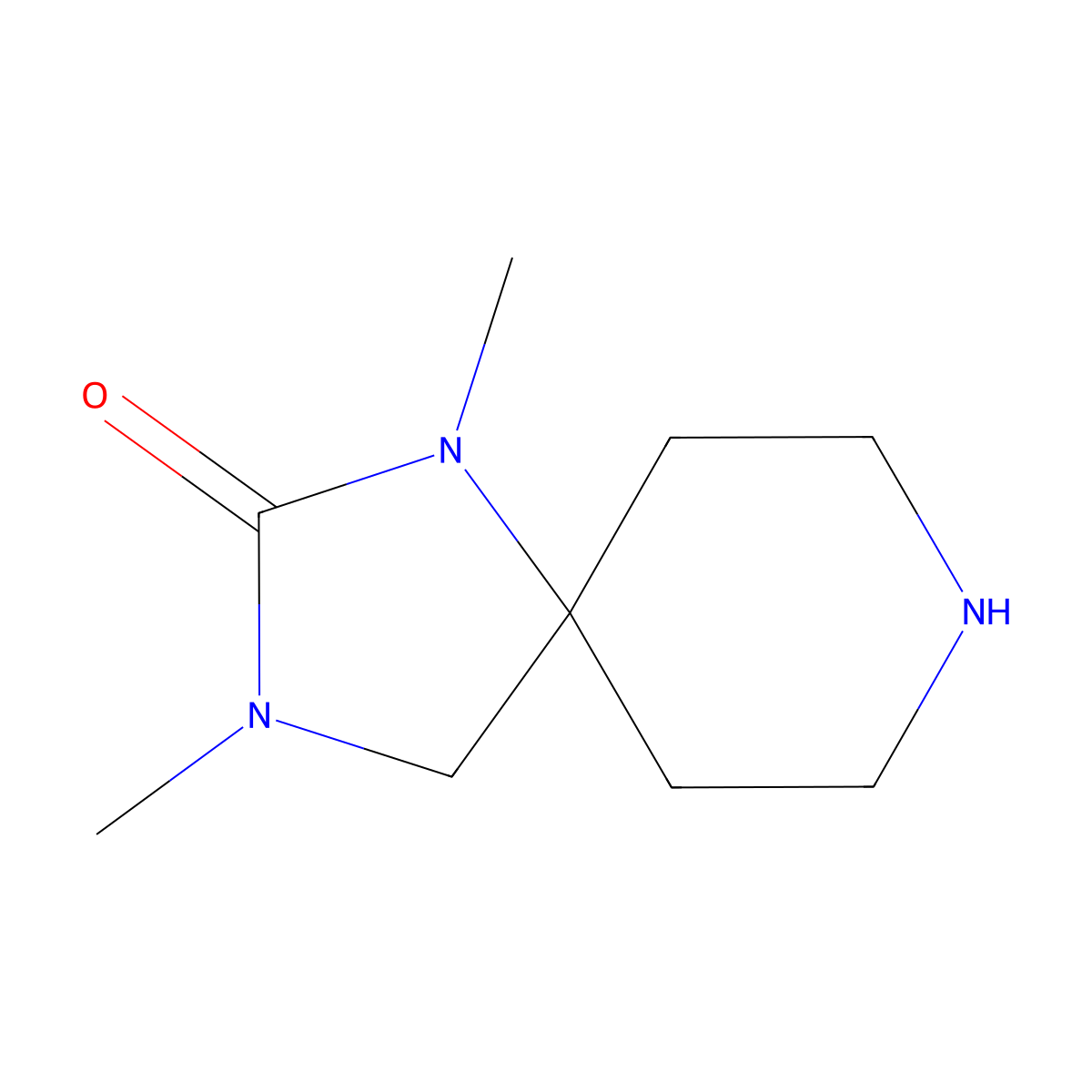 1,3-Dimethyl-1,3,8-triazaspiro[4.5]decan-2-one molecular structure, CAS 1368621-03-7