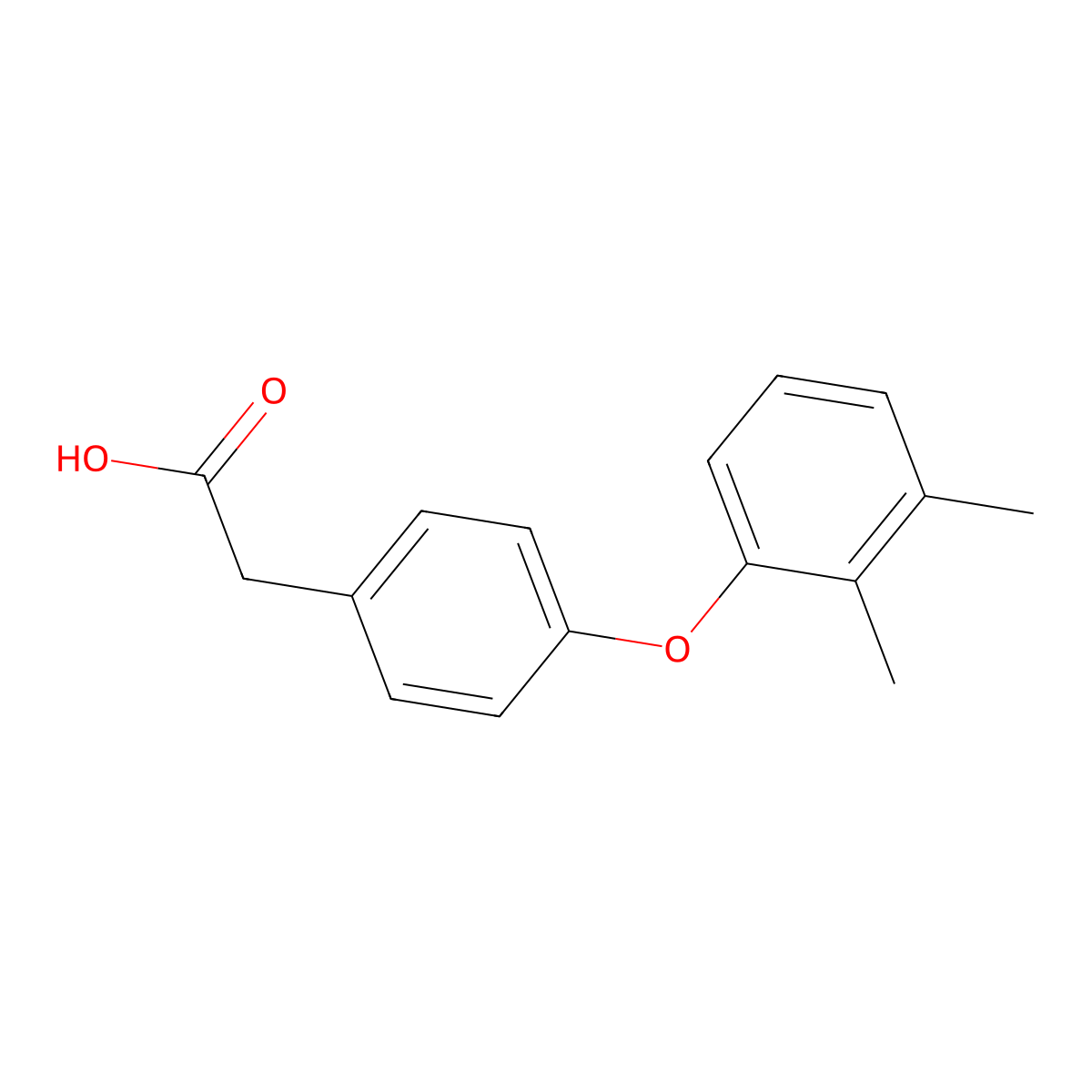 2-[4-(2,3-Dimethylphenoxy)phenyl]acetic acid molecular structure, CAS 1368621-98-0