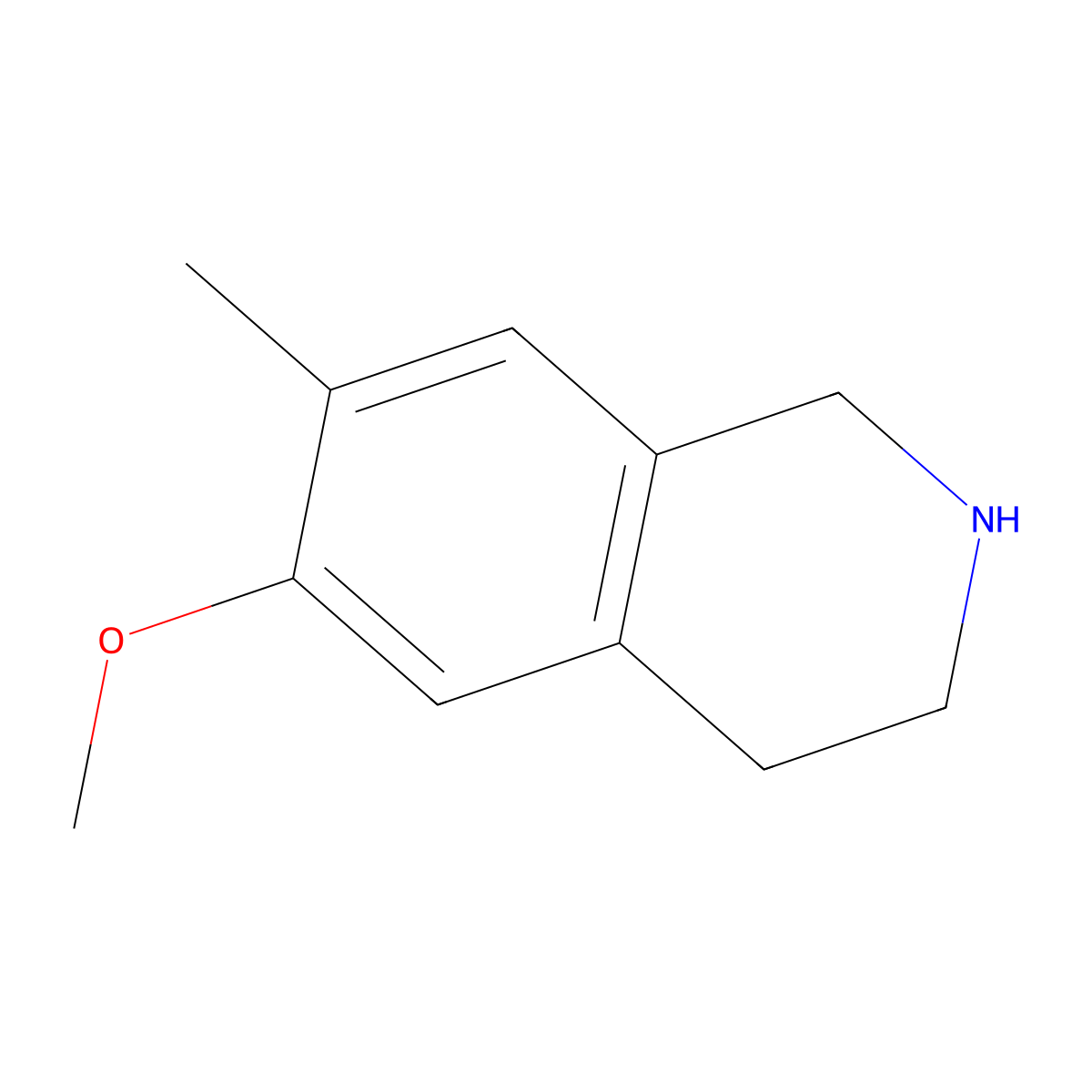 6-Methoxy-7-methyl-1,2,3,4-tetrahydroisoquinoline molecular structure, CAS 1368622-96-1
