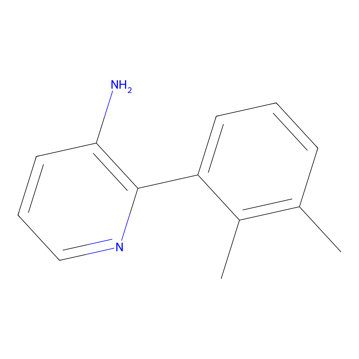 2-(2,3-Dimethylphenyl)pyridin-3-amine molecular structure, CAS 1368626-01-0