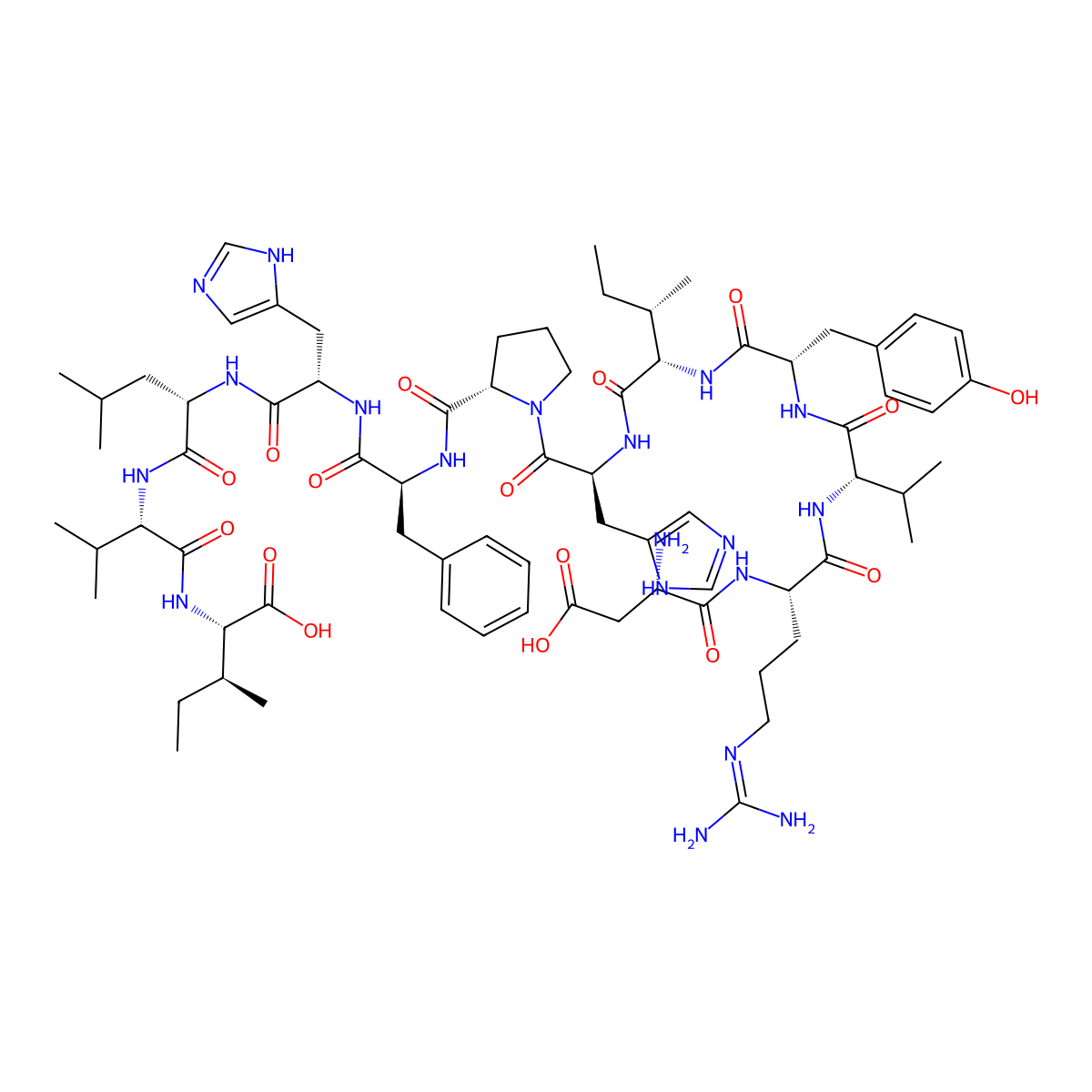 Angiotensin (1-12) (human) molecular structure, CAS 136865-09-3