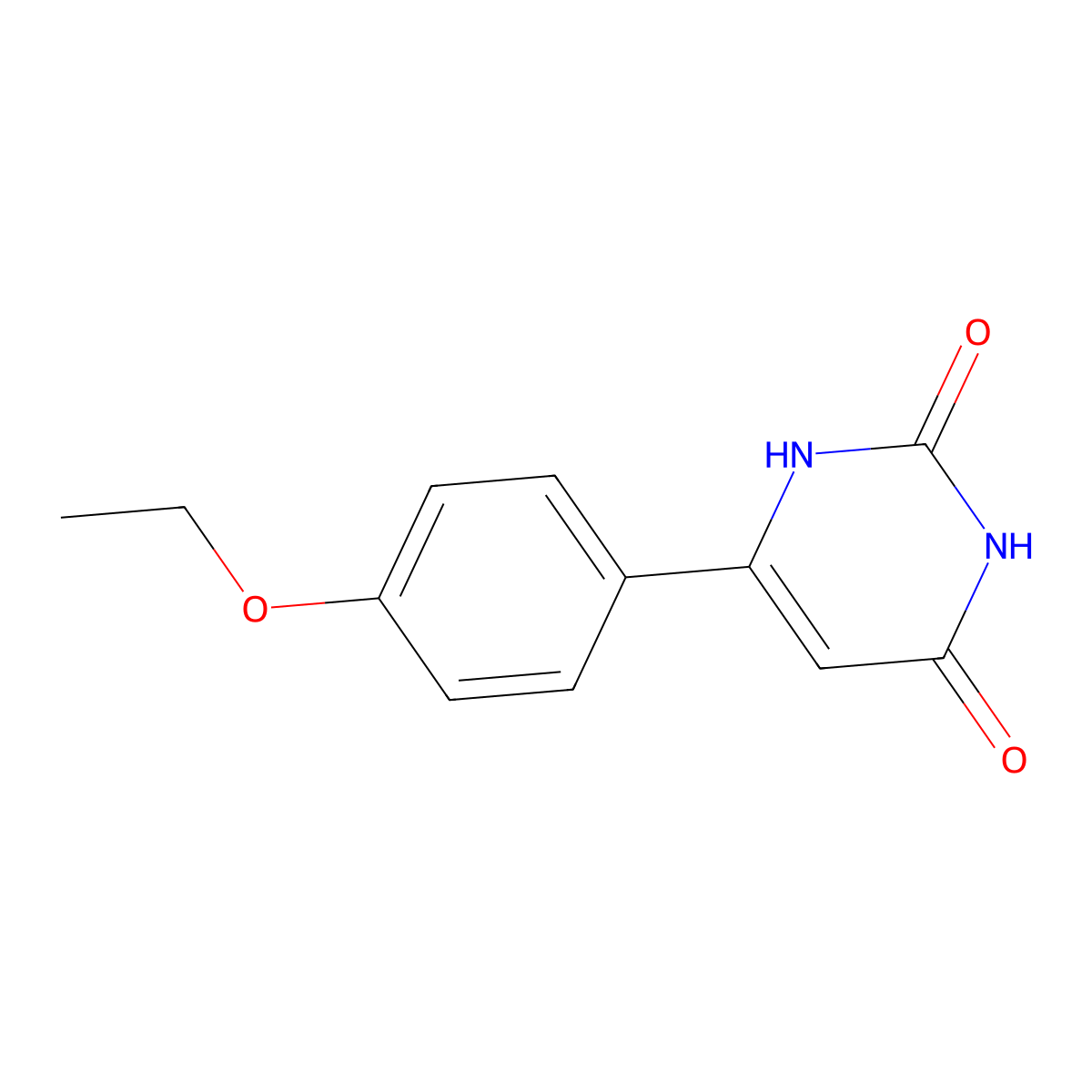 6-(4-Ethoxyphenyl)pyrimidine-2,4(1H,3H)-dione molecular structure, CAS 1368650-74-1