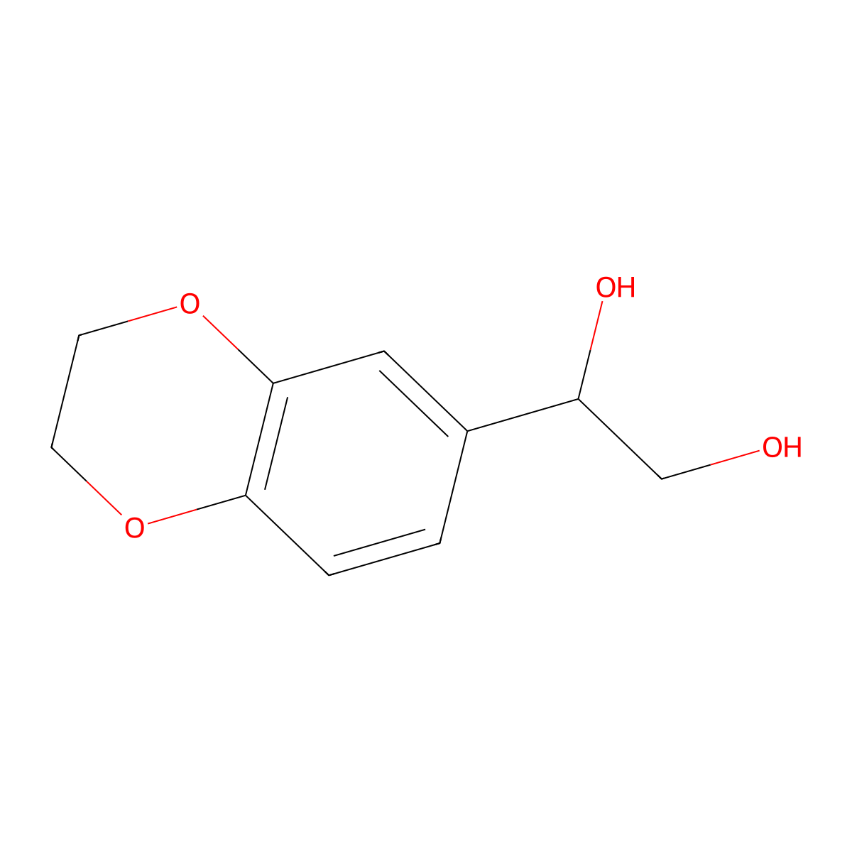 1-(2,3-Dihydro-1,4-benzodioxin-6-YL)ethane-1,2-diol molecular structure, CAS 1368655-96-2