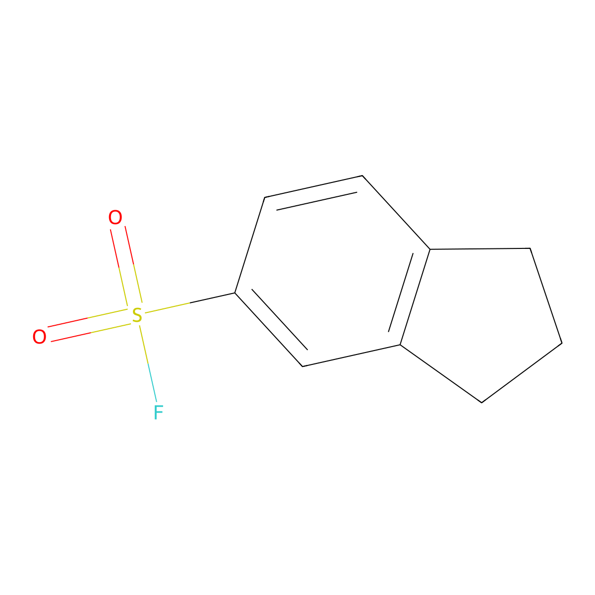 2,3-dihydro-1H-indene-5-sulfonyl fluoride molecular structure, CAS 1368658-23-4