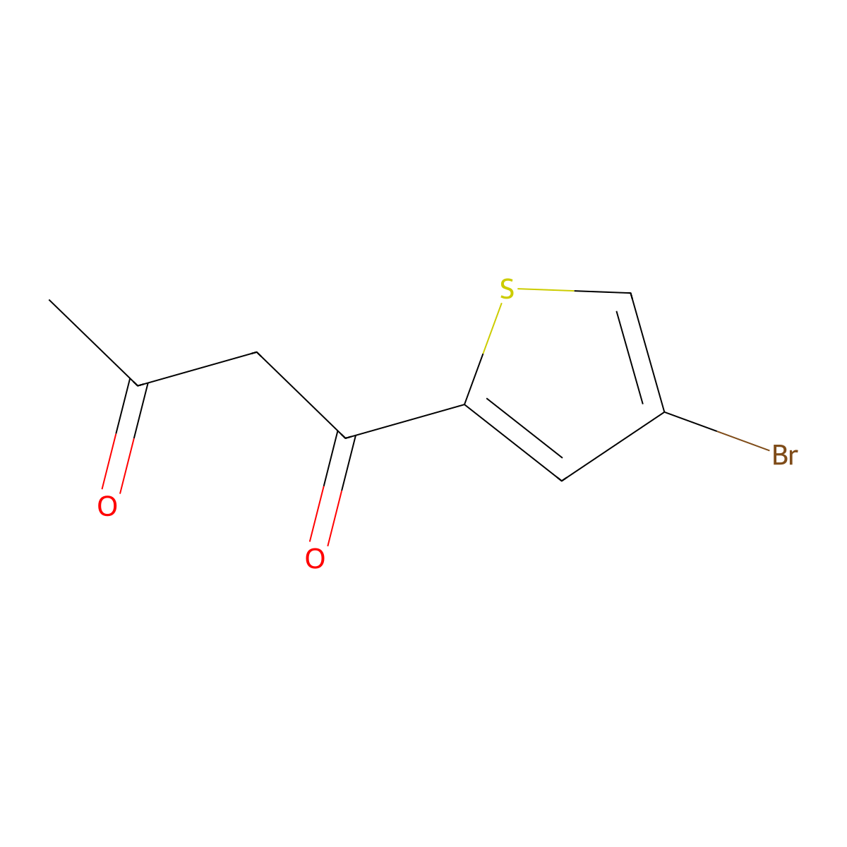 1-(4-Bromothiophen-2-YL)butane-1,3-dione molecular structure, CAS 1368658-86-9