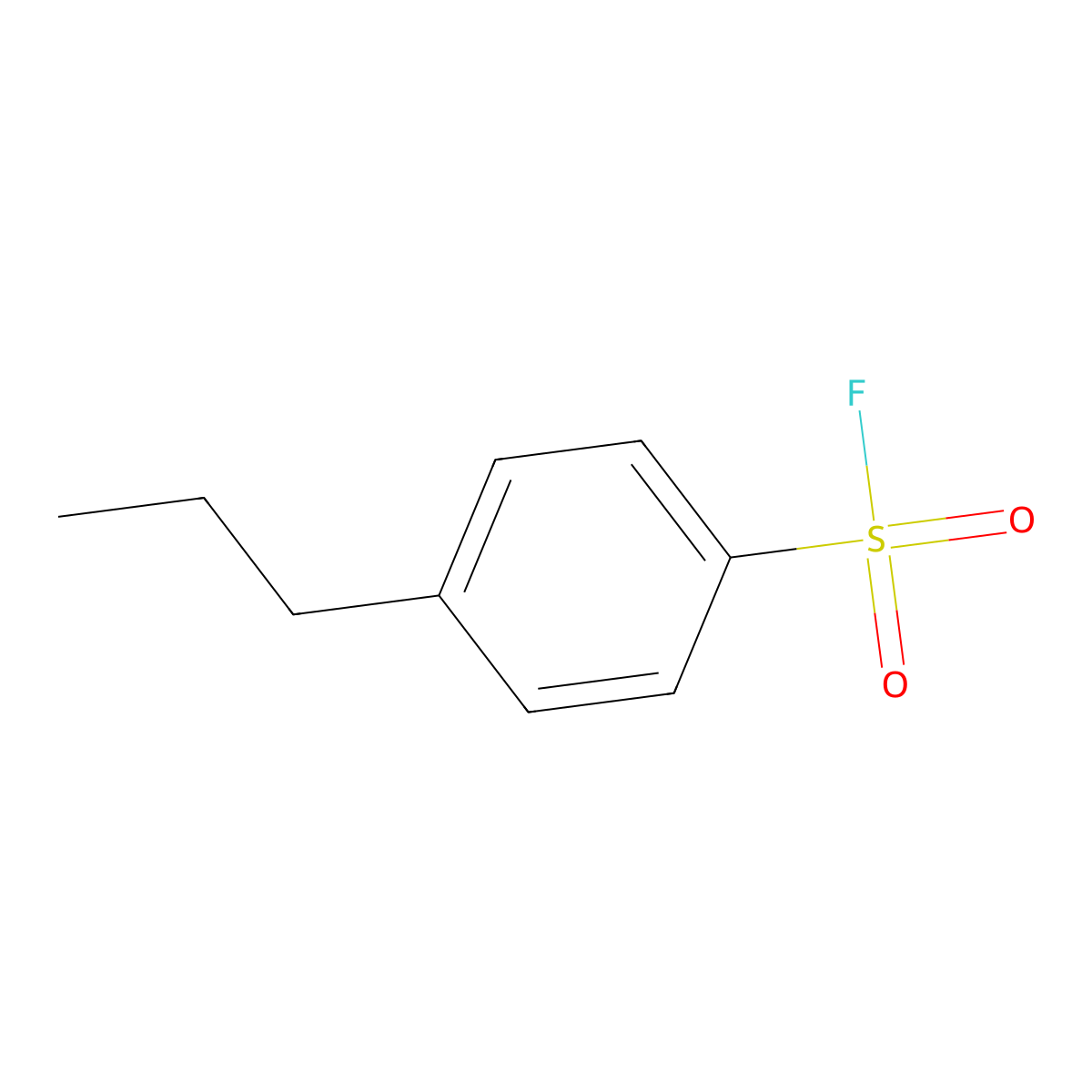 4-Propylbenzenesulfonyl fluoride molecular structure, CAS 1368659-23-7