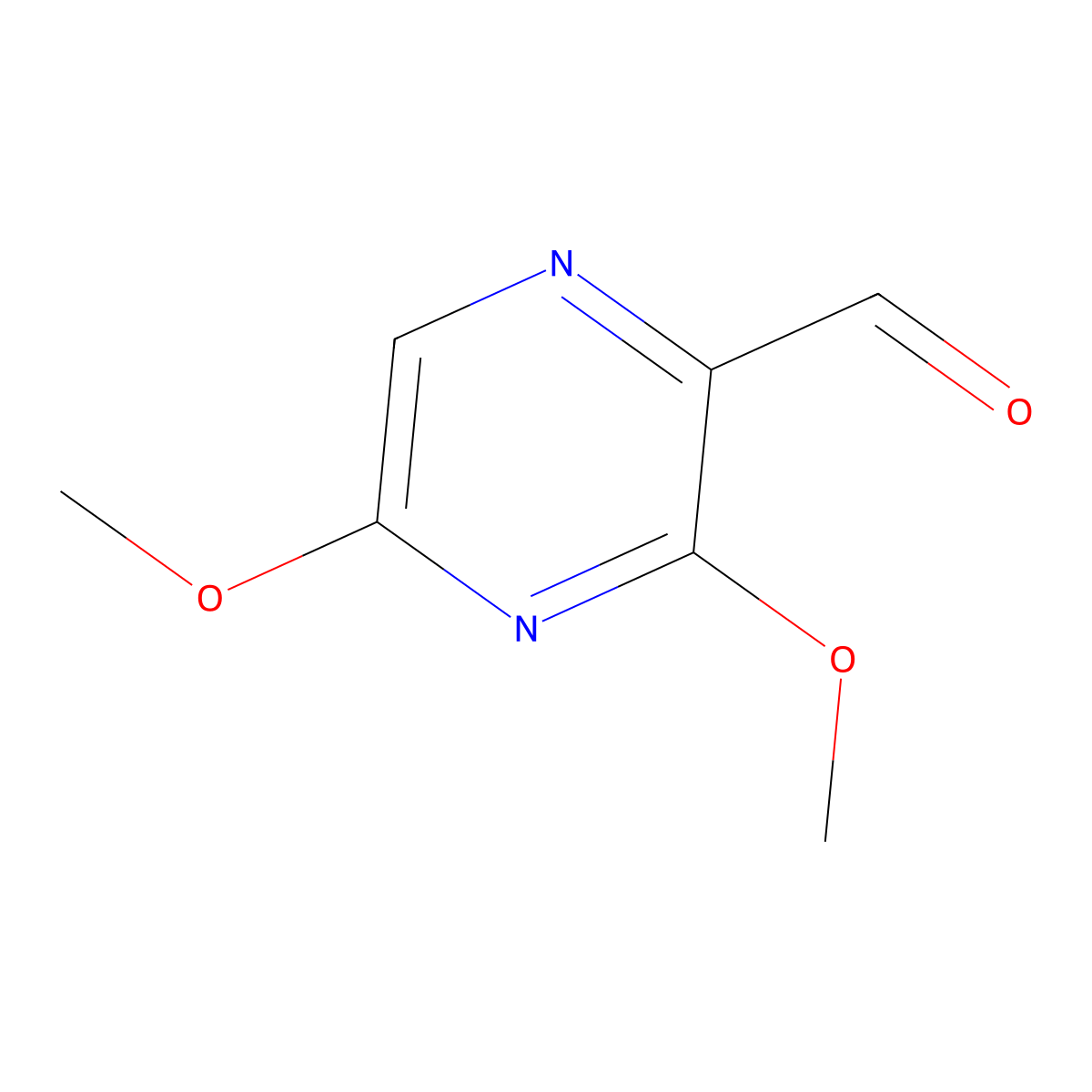 3,5-Dimethoxypyrazine-2-carbaldehyde molecular structure, CAS 136866-38-1