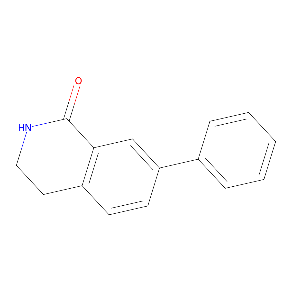 7-Phenyl-1,2,3,4-tetrahydroisoquinolin-1-one molecular structure, CAS 1368661-06-6