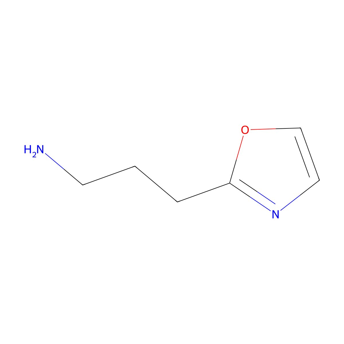 3-(1,3-Oxazol-2-yl)propan-1-amine molecular structure, CAS 1368687-97-1
