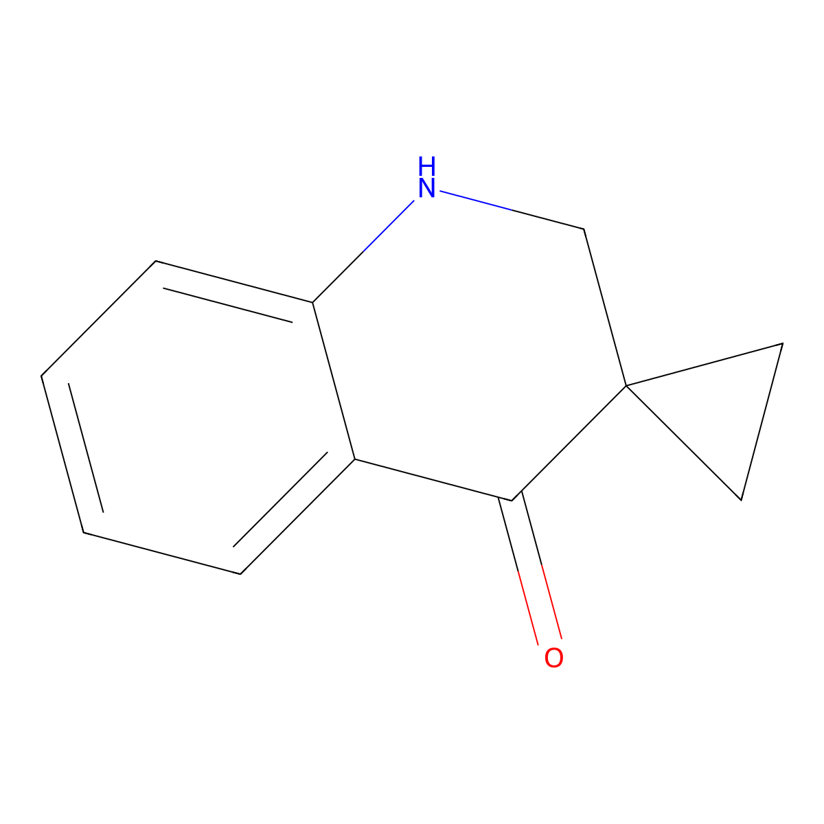 2',4'-dihydro-1'H-spiro[cyclopropane-1,3'-quinoline]-4'-one molecular structure, CAS 1368690-99-6