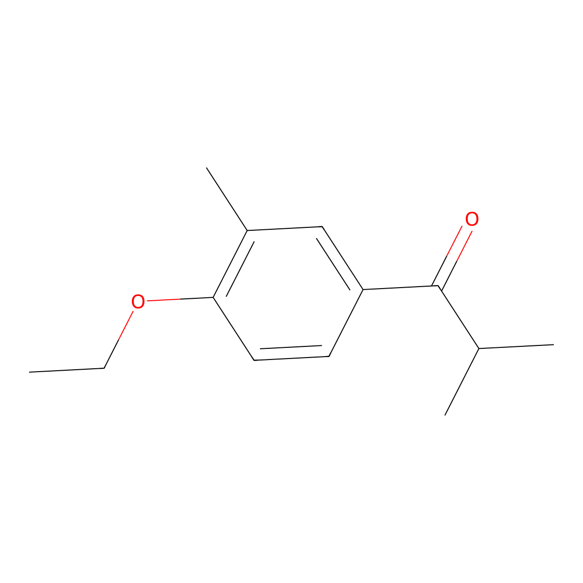 1-(4-Ethoxy-3-methylphenyl)-2-methyl-1-propanone molecular structure, CAS 1368699-63-1
