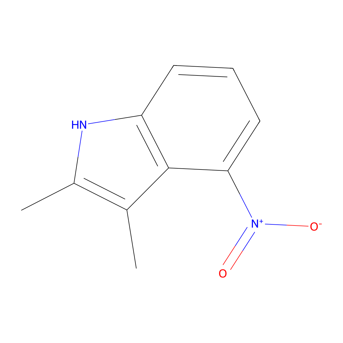 2,3-Dimethyl-4-nitroindole molecular structure, CAS 13687-74-6