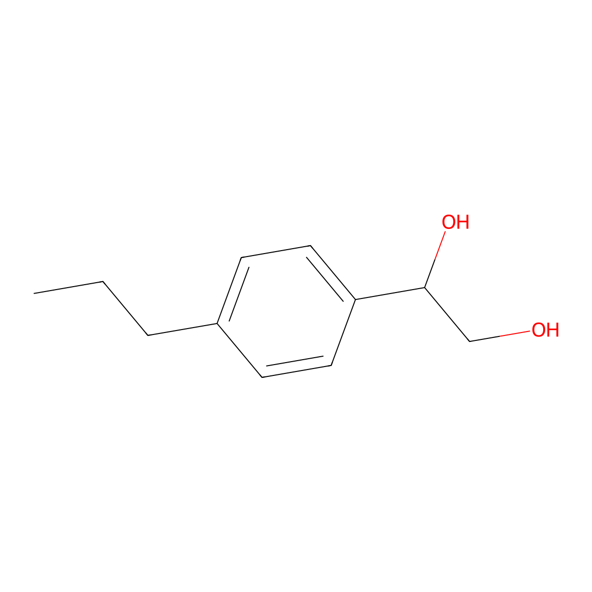 1-(4-Propylphenyl)ethane-1,2-diol molecular structure, CAS 1368701-37-4
