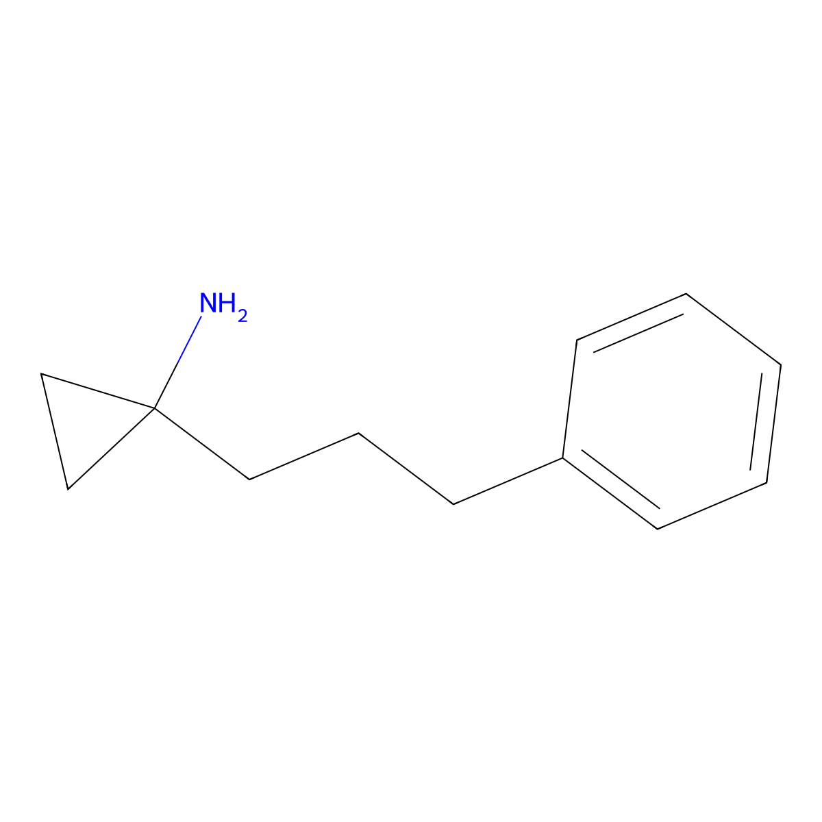 1-(3-Phenylpropyl)cyclopropan-1-amine molecular structure, CAS 1368709-11-8