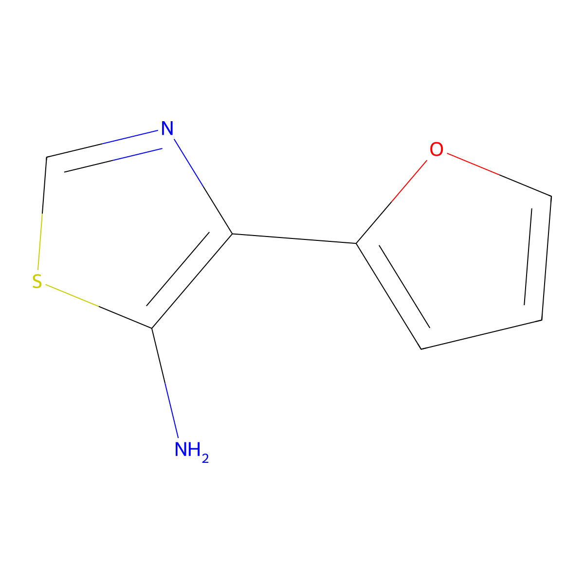 5-Amino-4-(2-furyl)thiazole molecular structure, CAS 1368711-26-5
