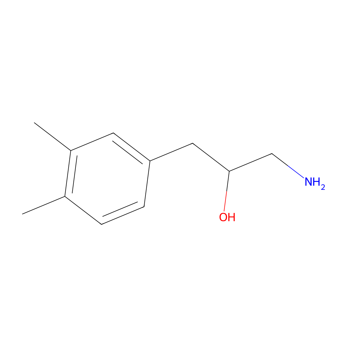 1-Amino-3-(3,4-dimethylphenyl)propan-2-ol molecular structure, CAS 1368712-24-6