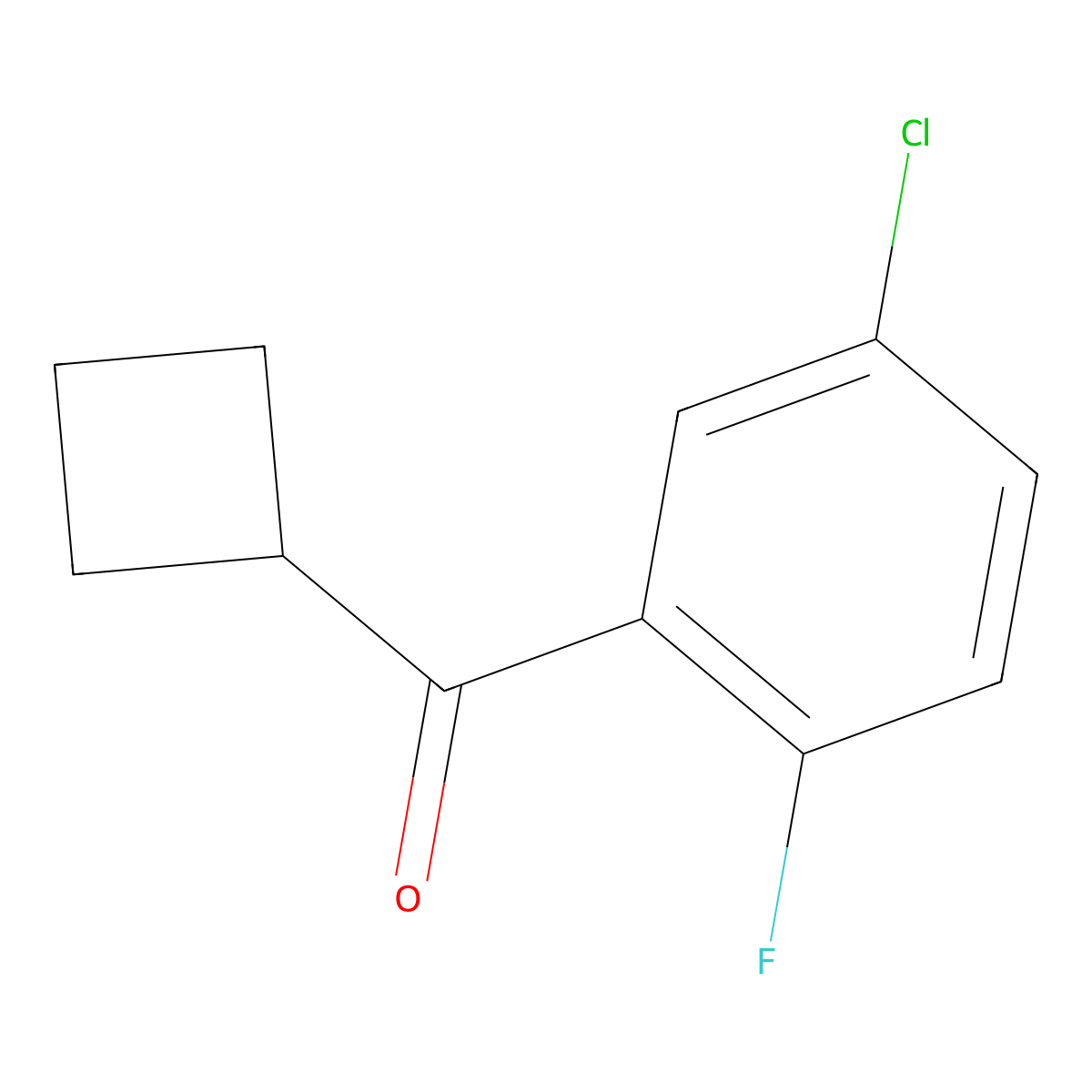 (5-Chloro-2-fluorophenyl)cyclobutylmethanone molecular structure, CAS 1368715-32-5