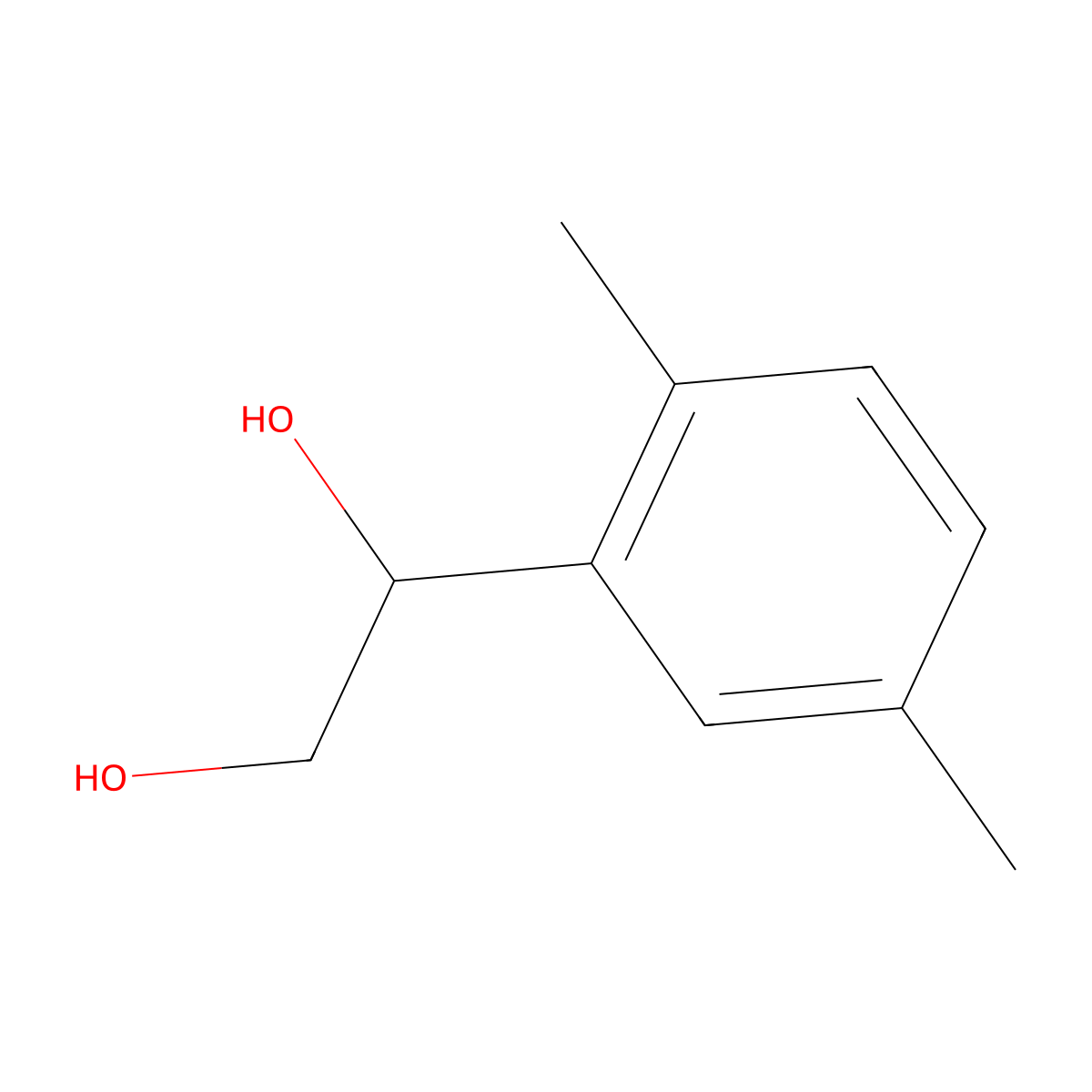 1-(2,5-Dimethylphenyl)ethane-1,2-diol molecular structure, CAS 1368718-52-8