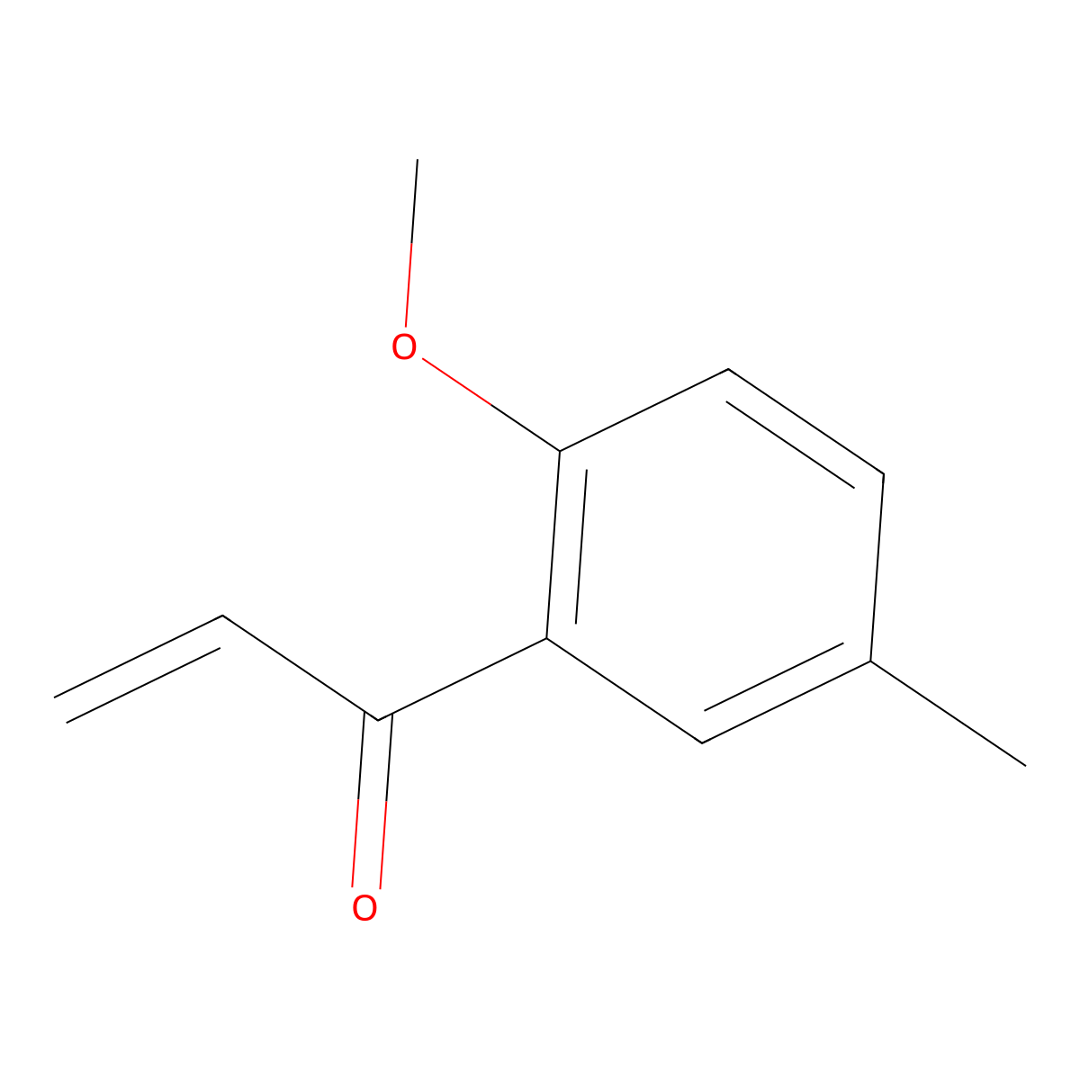 1-(2-Methoxy-5-methylphenyl)prop-2-en-1-one molecular structure, CAS 1368719-06-5