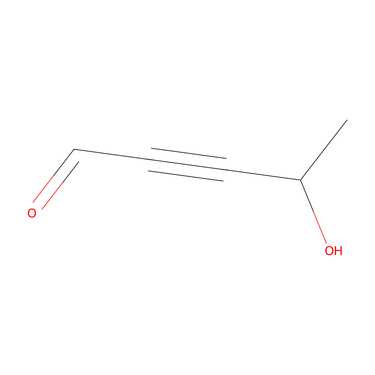 4-Hydroxypent-2-ynal molecular structure, CAS 136873-49-9