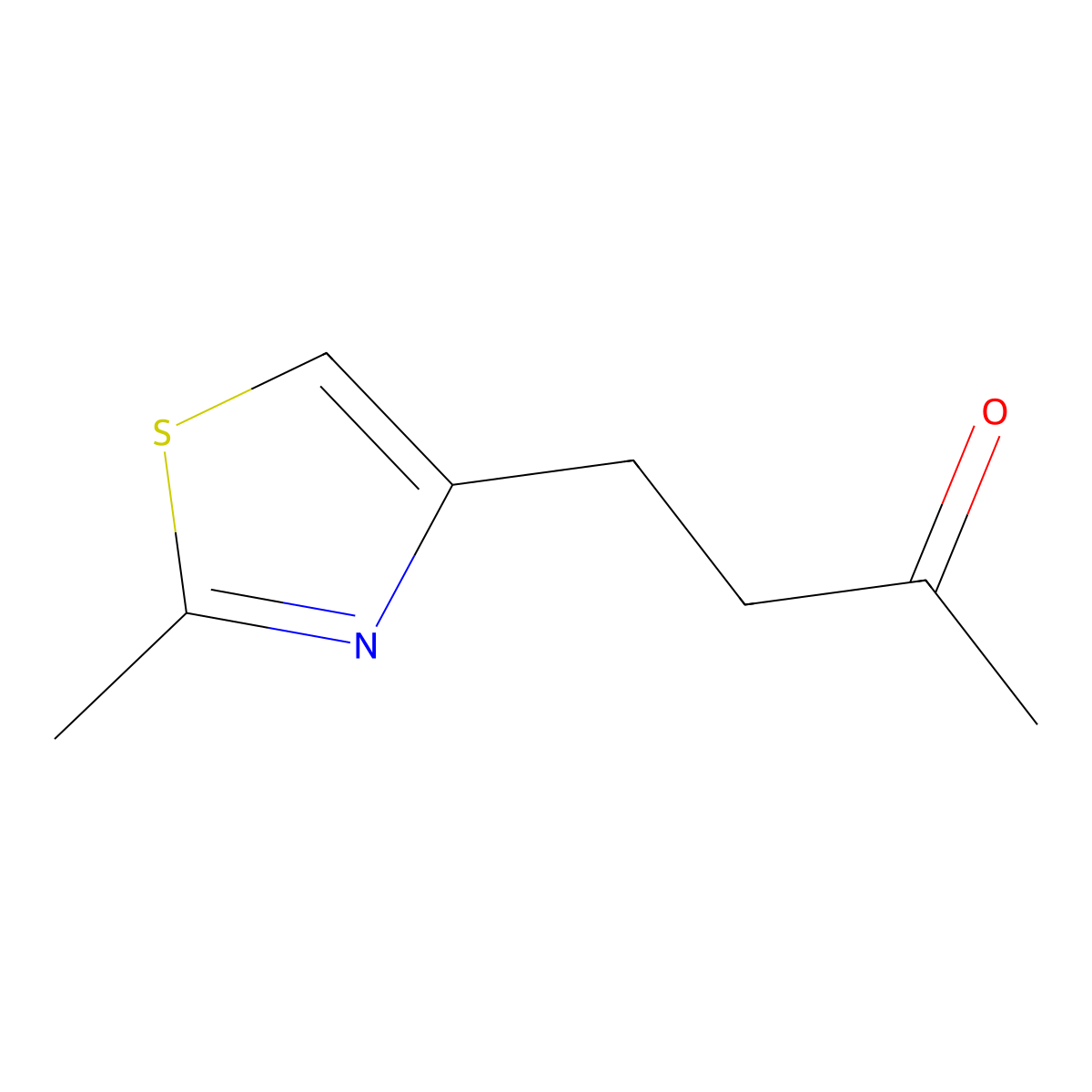4-(2-Methylthiazol-4-yl)butan-2-one molecular structure, CAS 1368742-35-1