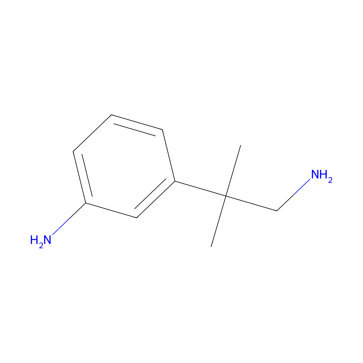 3-(1-Amino-2-methylpropan-2-YL)aniline molecular structure, CAS 1368742-93-1