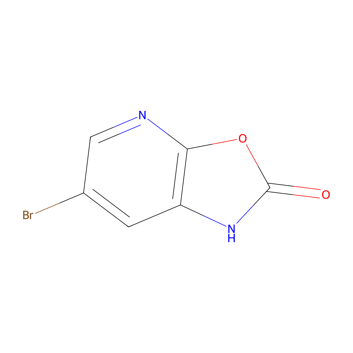 6-Bromooxazolo[5,4-b]pyridin-2(1H)-one molecular structure, CAS 1368758-49-9