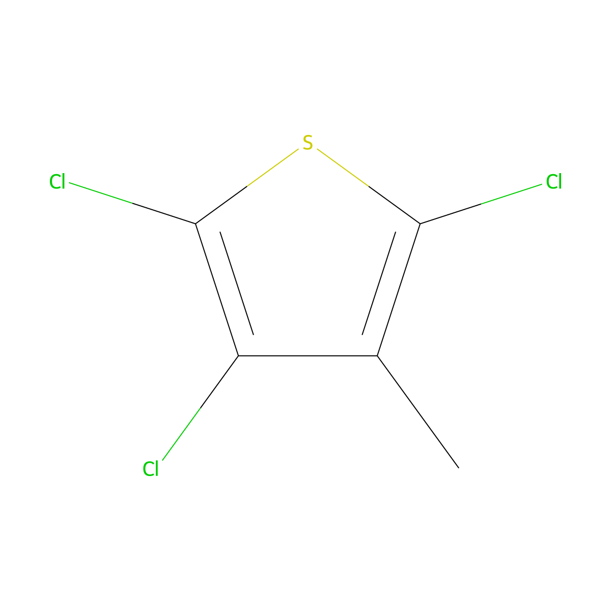 2,3,5-Trichloro-4-methylthiophene molecular structure, CAS 136877-24-2