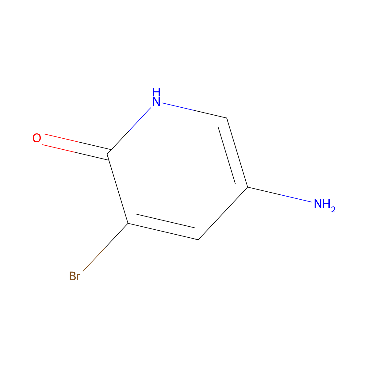 5-Amino-3-bromopyridin-2-ol molecular structure, CAS 1368775-30-7