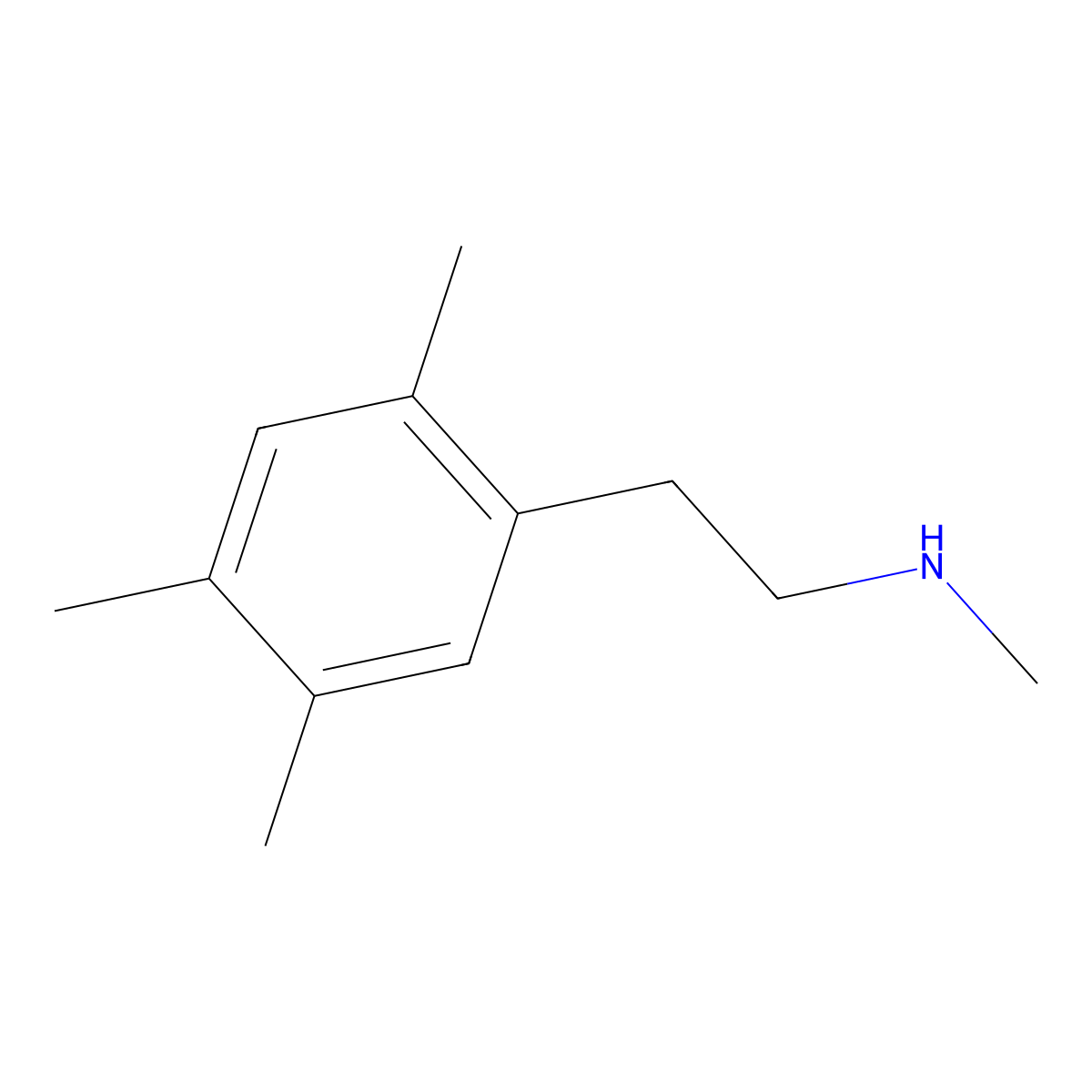Methyl[2-(2,4,5-trimethylphenyl)ethyl]amine molecular structure, CAS 1368782-01-7